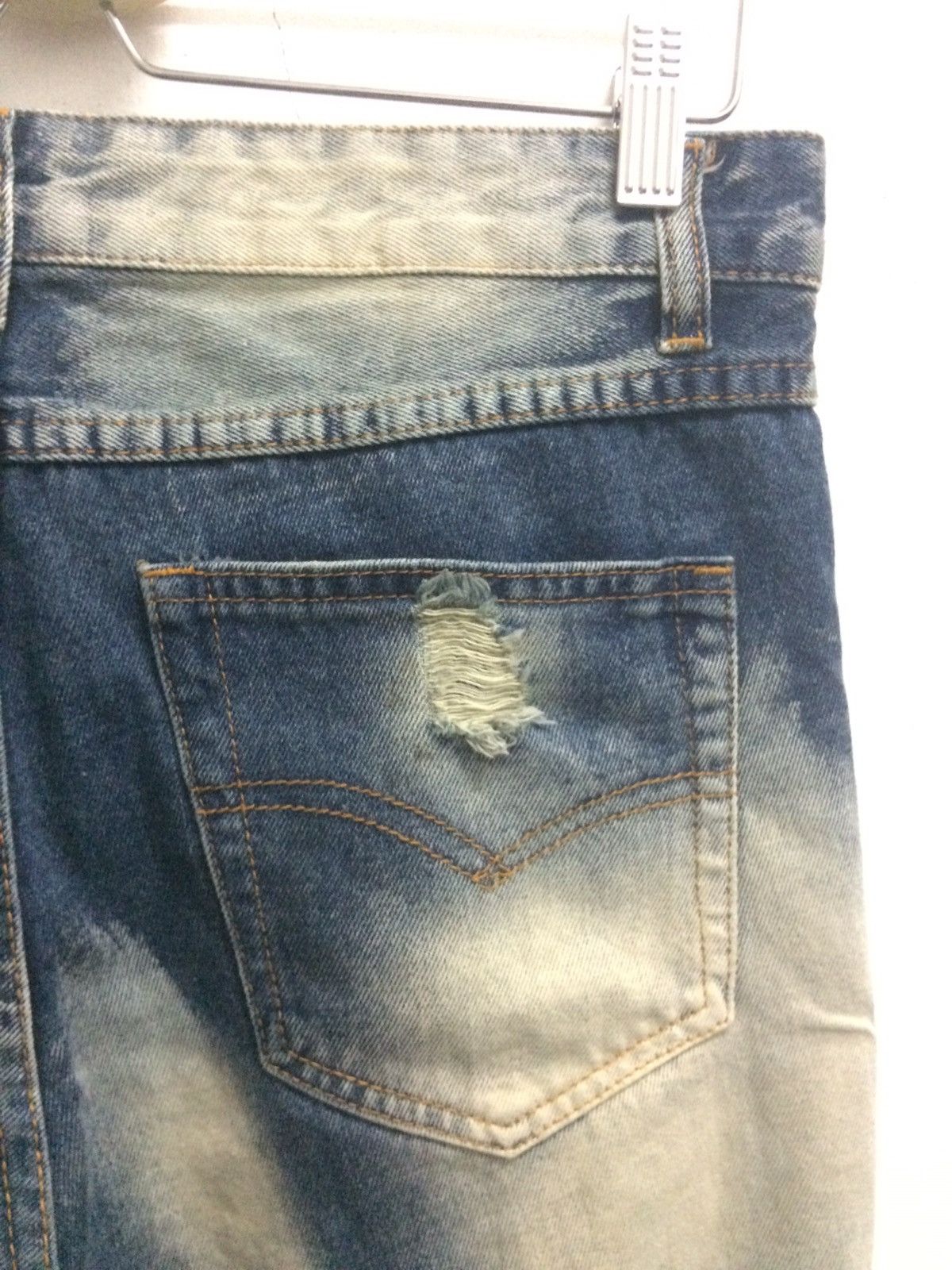 Japanese Brand J+now designer acid wash Jeans Distressed Pant Size US 30 / EU 46 - 12 Thumbnail