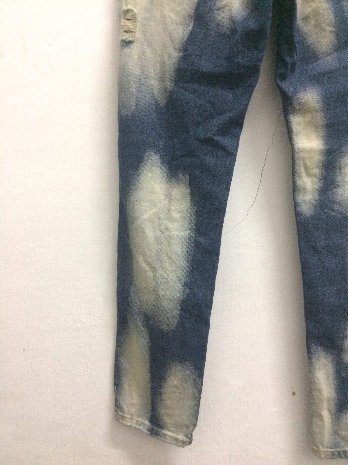 Japanese Brand J+now designer acid wash Jeans Distressed Pant Size US 30 / EU 46 - 10 Thumbnail