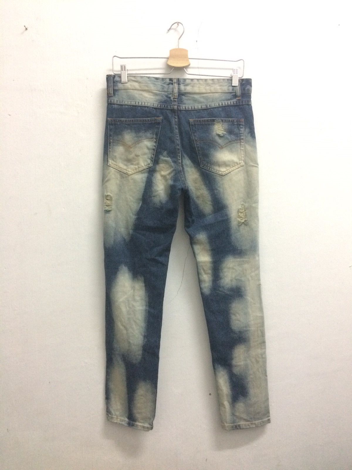 Japanese Brand J+now designer acid wash Jeans Distressed Pant Size US 30 / EU 46 - 7 Thumbnail
