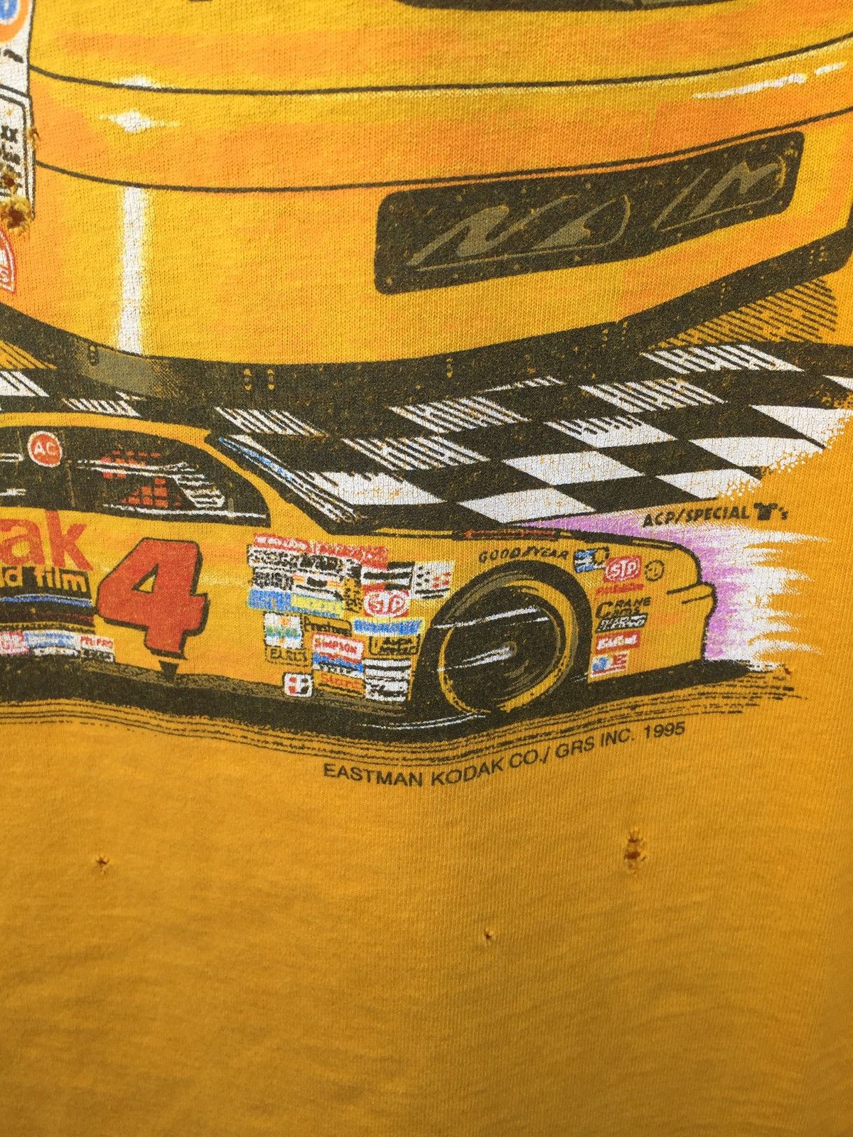 NASCAR × Vintage Vintage 1995 Sterling Marlin Racing Tee Size US XL / EU 56 / 4 - 4 Thumbnail