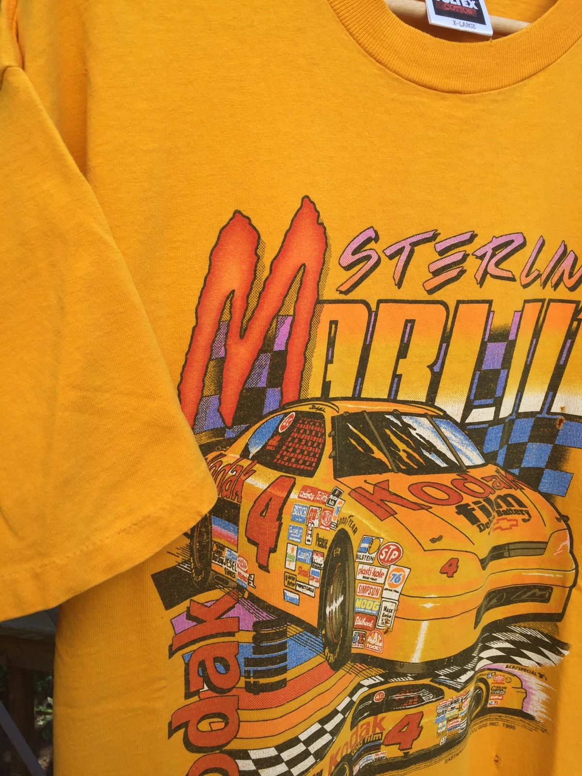 NASCAR × Vintage Vintage 1995 Sterling Marlin Racing Tee Size US XL / EU 56 / 4 - 2 Thumbnail