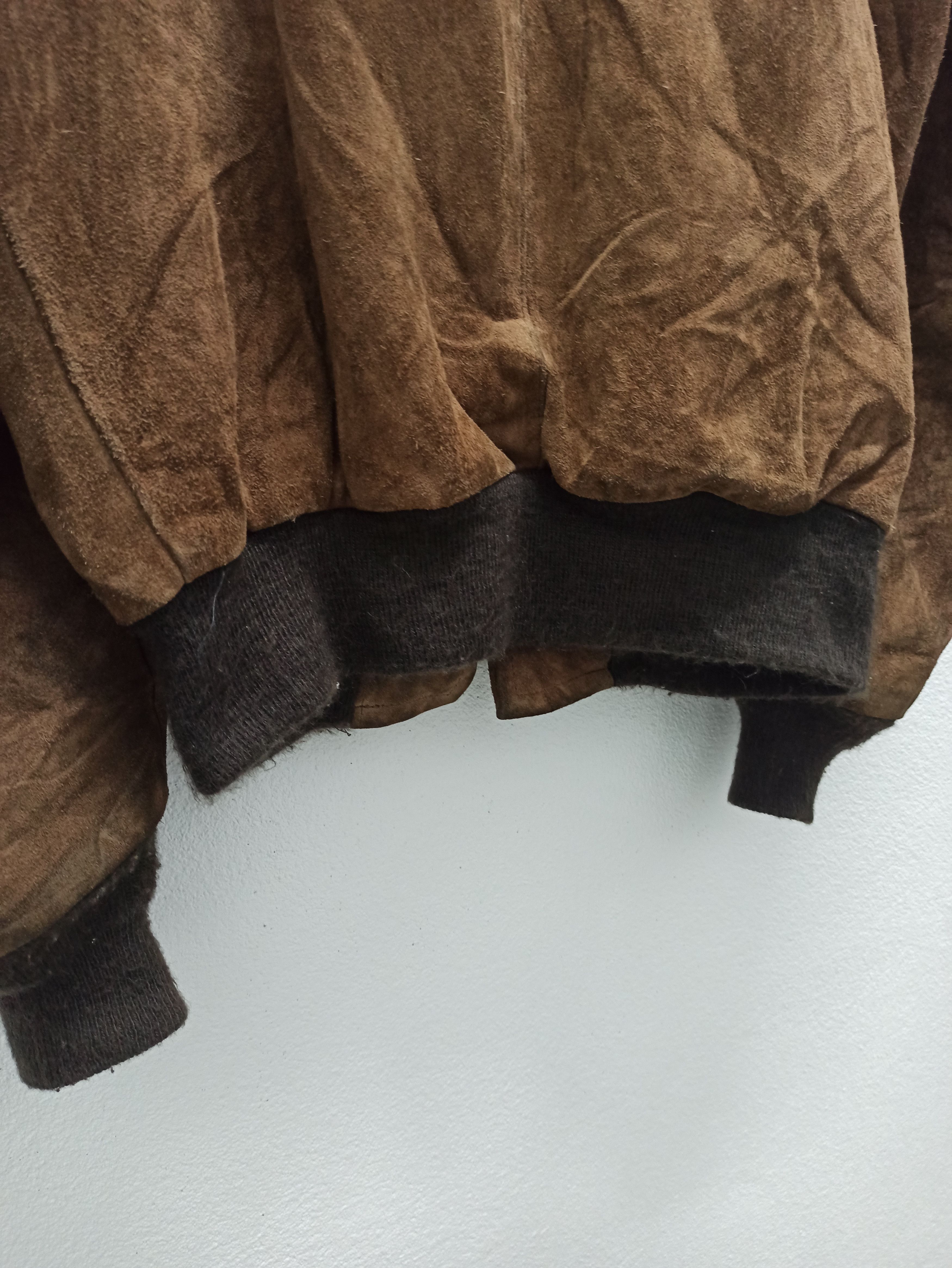 Schott × Vintage Vintage Schott Nyc Sportswear Suede Leather Bomber Jacket Size US L / EU 52-54 / 3 - 7 Thumbnail