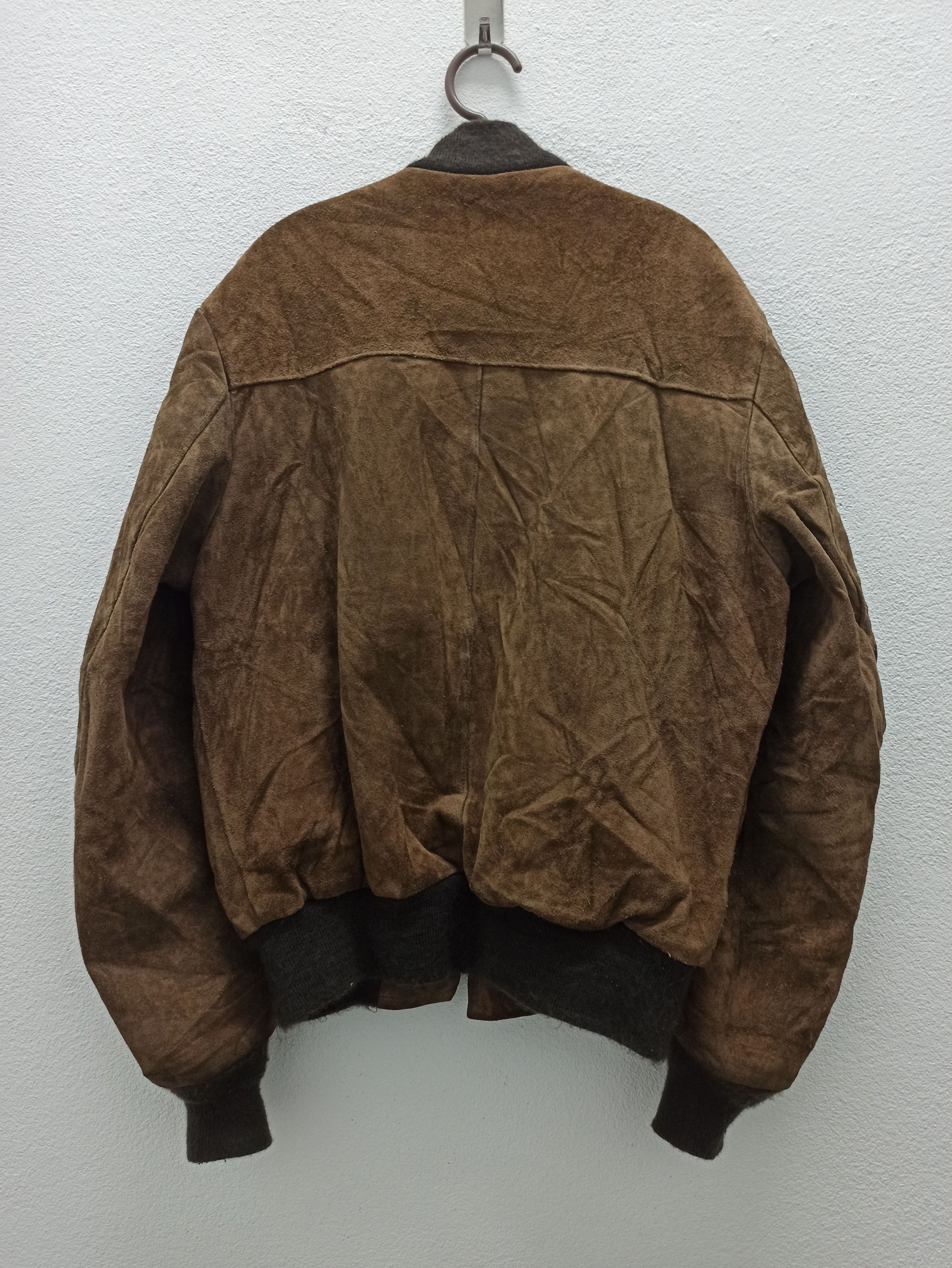 Schott × Vintage Vintage Schott Nyc Sportswear Suede Leather Bomber Jacket Size US L / EU 52-54 / 3 - 5 Thumbnail