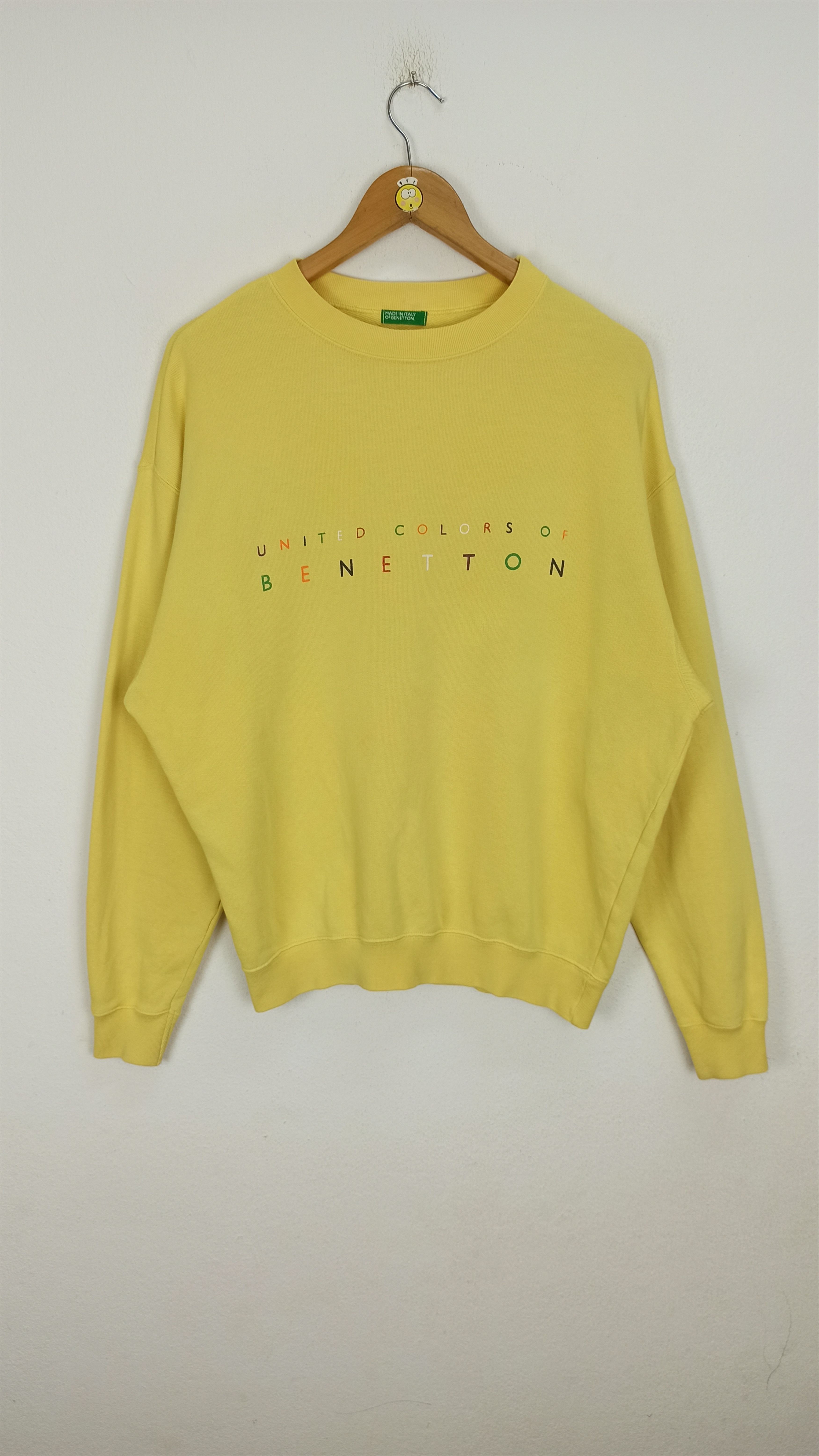 Rare🔥 United Color of Benetton Sweatshirt Spellout Big Logo