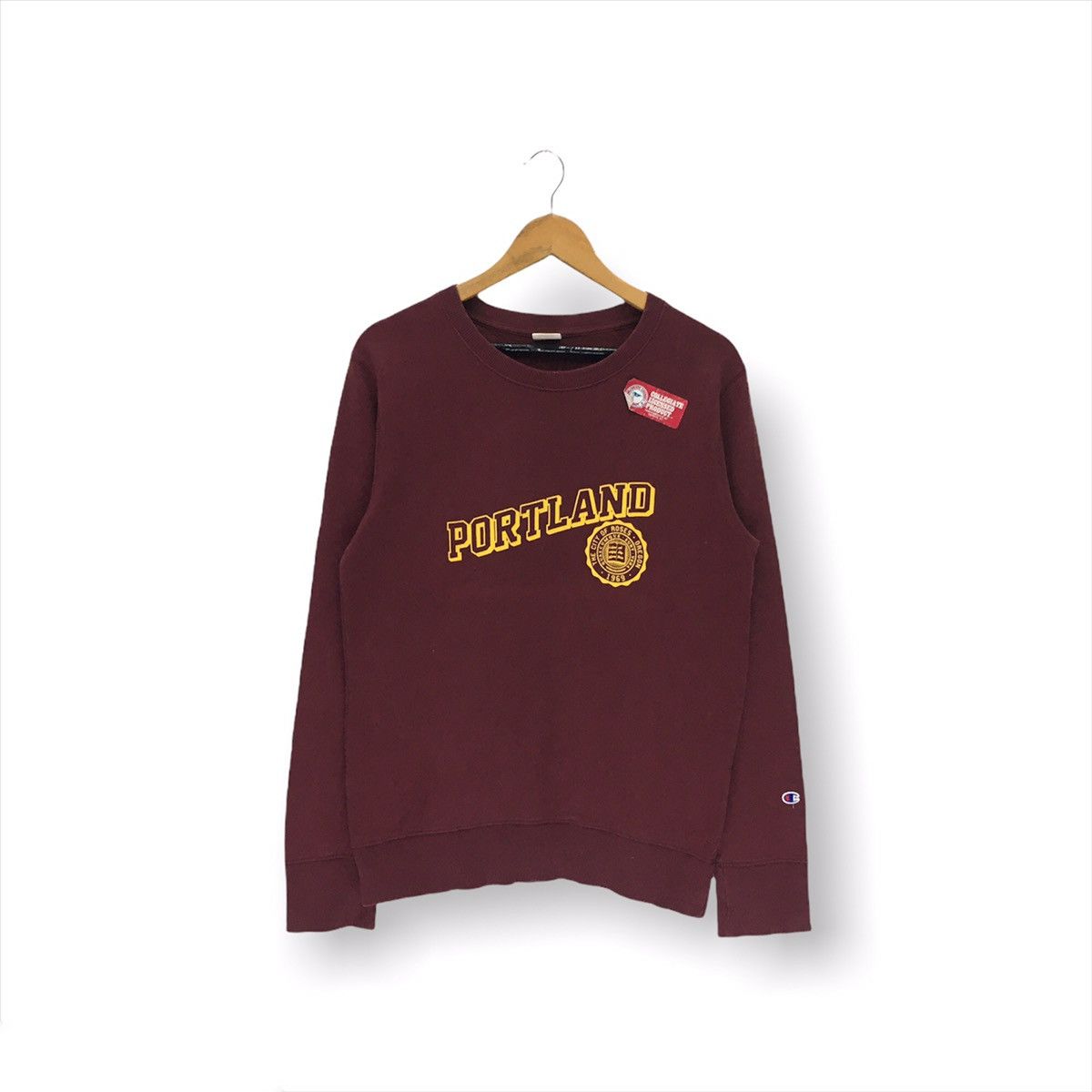 Champion × Vintage Vintage Champion X Portland Collegiate Sweatshirt Size US S / EU 44-46 / 1 - 1 Thumbnail
