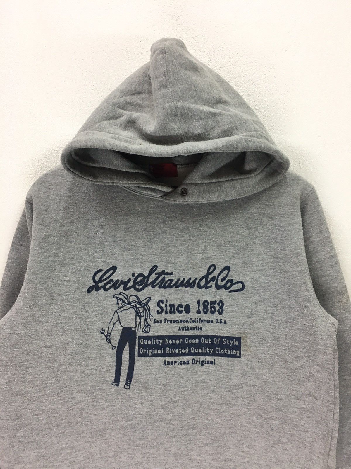 Levi's × Levi's Vintage Clothing × Vintage Vintage Levis Strauss & Co Big Logo Hoddie Size US M / EU 48-50 / 2 - 2 Thumbnail