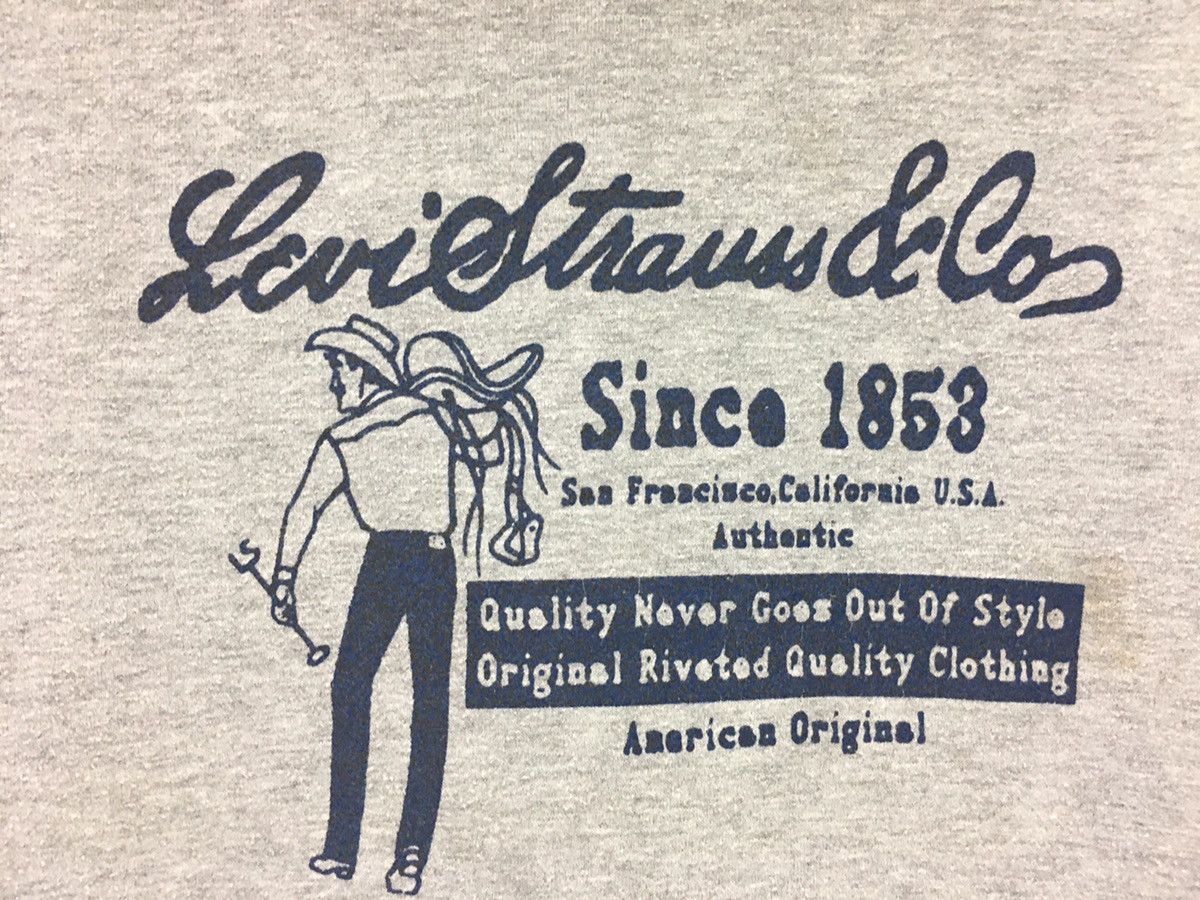 Levi's × Levi's Vintage Clothing × Vintage Vintage Levis Strauss & Co Big Logo Hoddie Size US M / EU 48-50 / 2 - 3 Thumbnail
