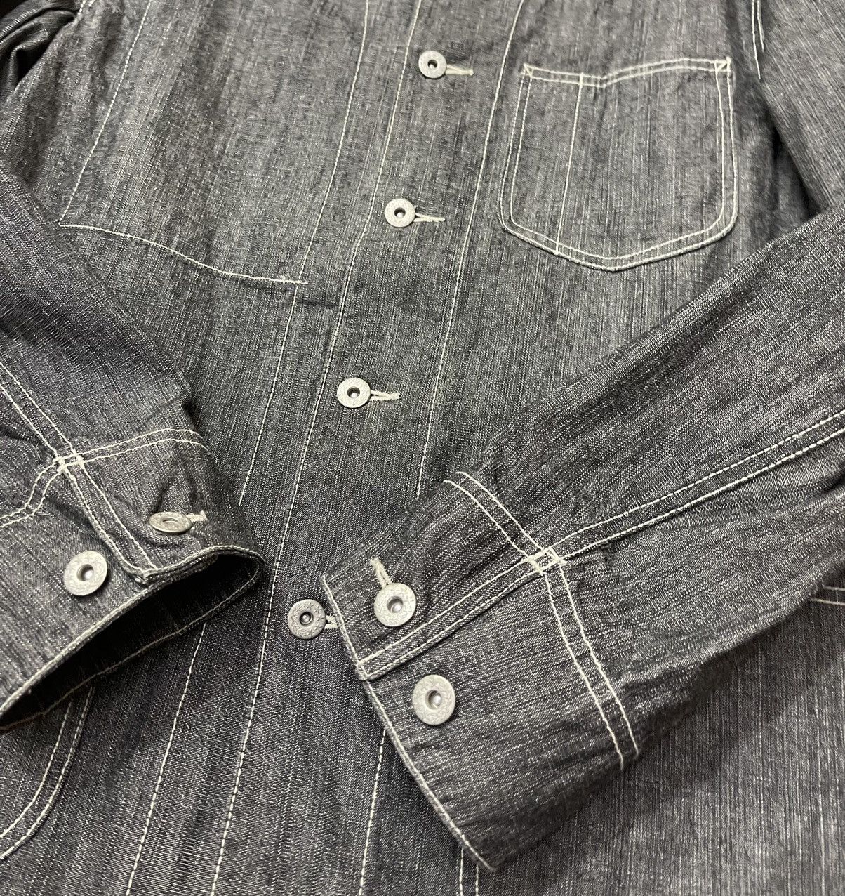 Japanese Brand Vintage Denim Workers Chore Jacket Size US M / EU 48-50 / 2 - 6 Thumbnail