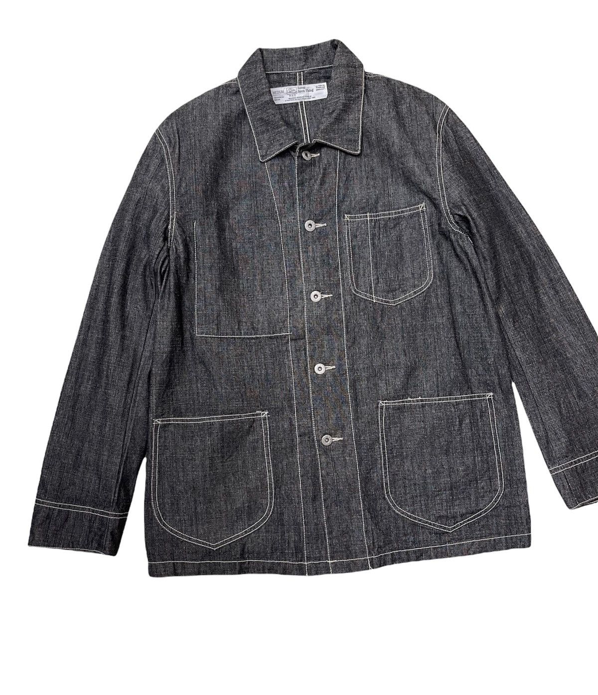 Japanese Brand Vintage Denim Workers Chore Jacket Size US M / EU 48-50 / 2 - 3 Thumbnail