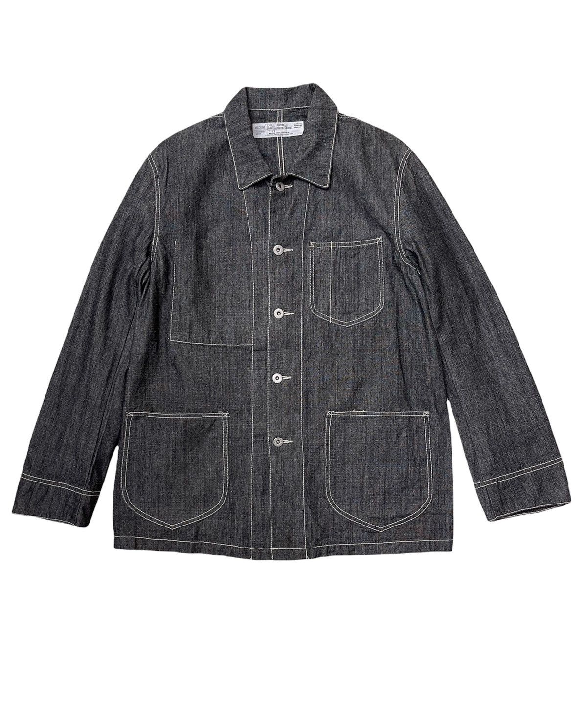 Japanese Brand Vintage Denim Workers Chore Jacket Size US M / EU 48-50 / 2 - 1 Thumbnail