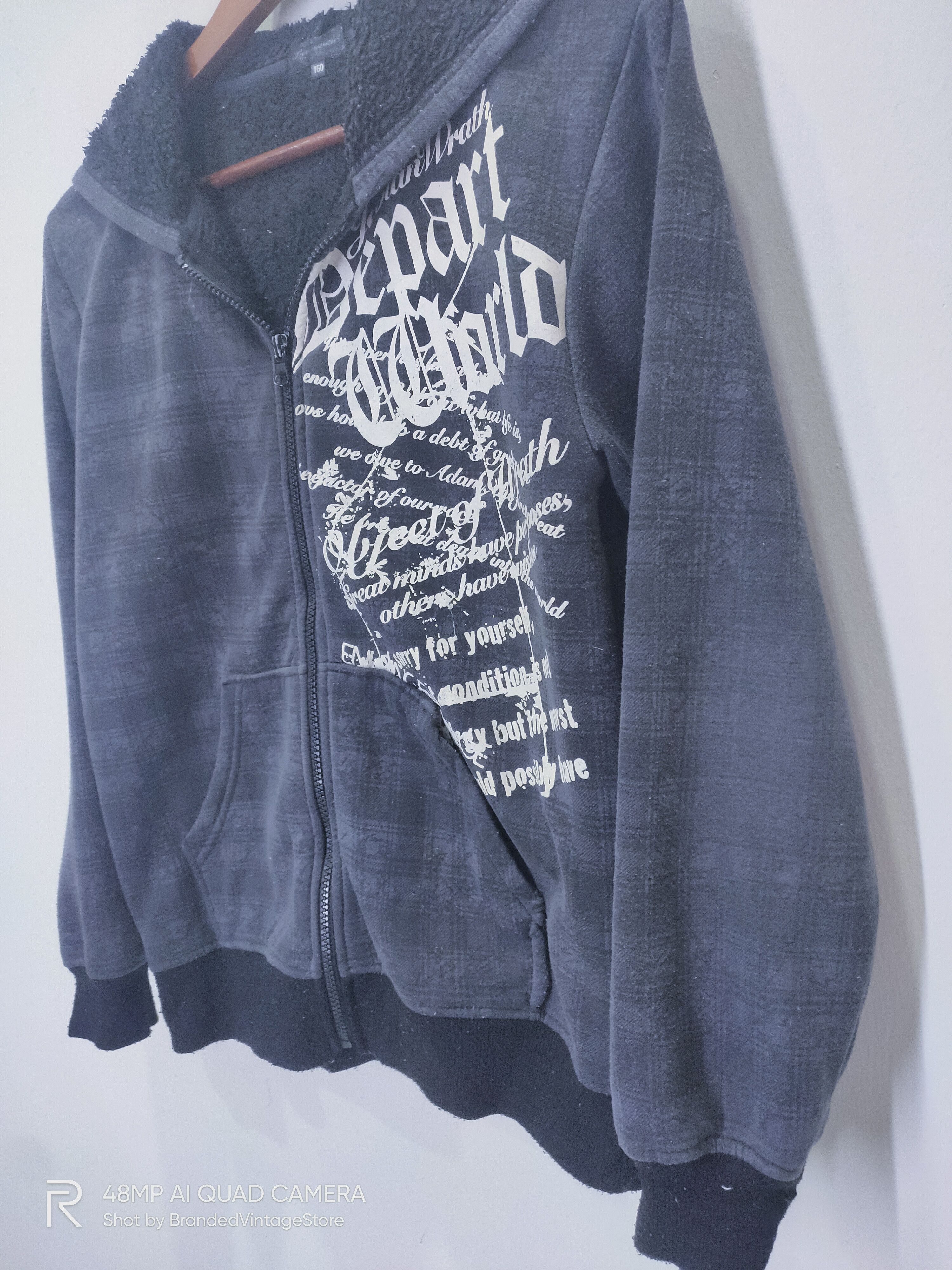 Japanese Brand BEAUMERE Lightning Bolt Fullprinted Sweater Hoodie Jacket Size US M / EU 48-50 / 2 - 7 Thumbnail