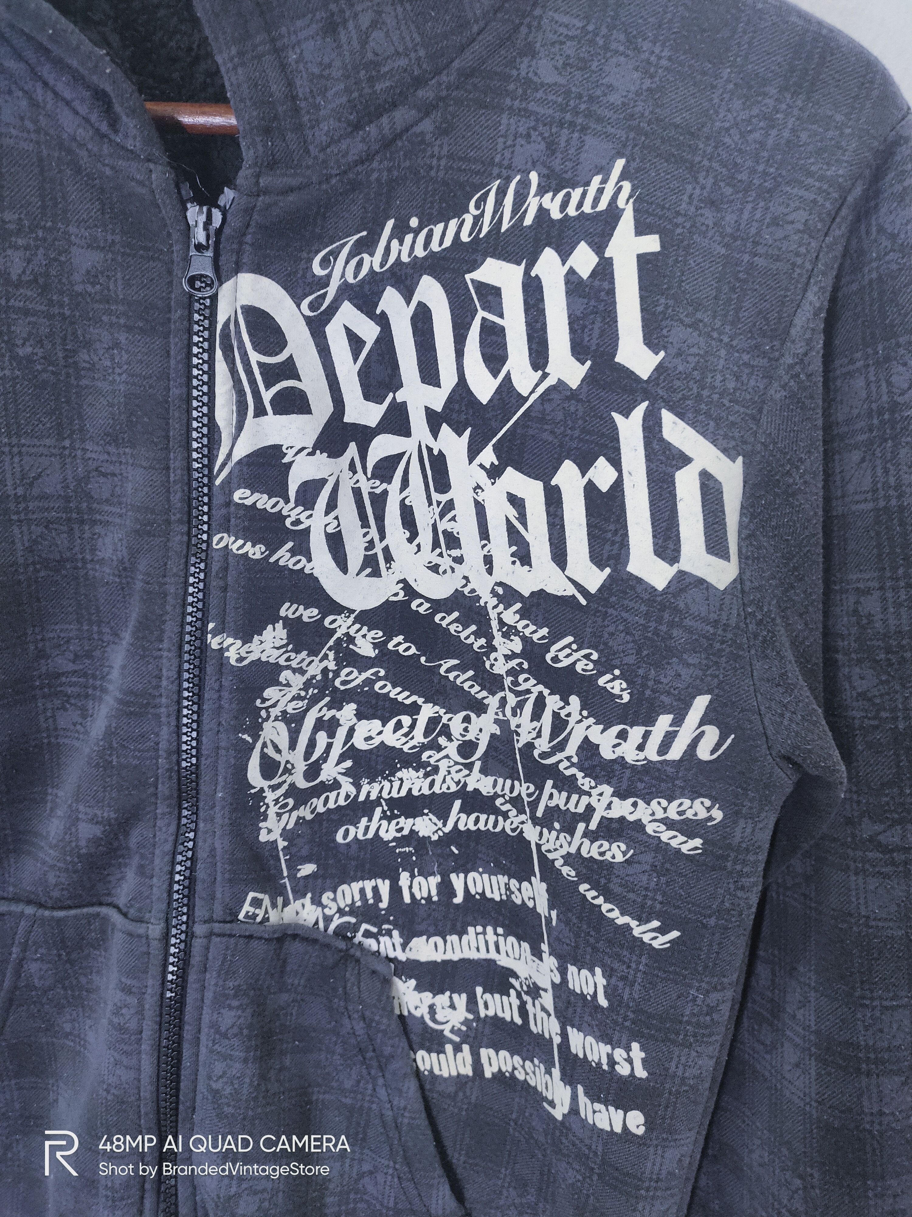 Japanese Brand BEAUMERE Lightning Bolt Fullprinted Sweater Hoodie Jacket Size US M / EU 48-50 / 2 - 10 Thumbnail