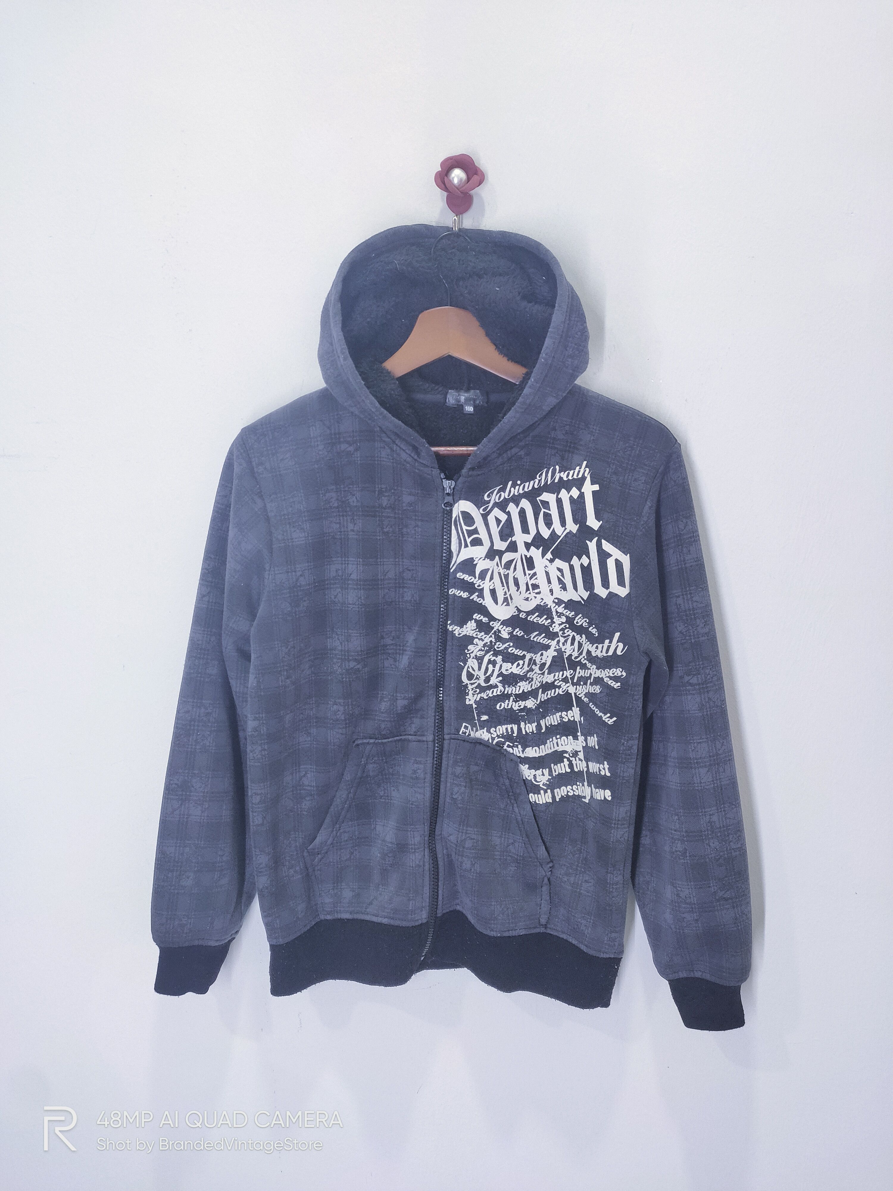 Japanese Brand BEAUMERE Lightning Bolt Fullprinted Sweater Hoodie Jacket Size US M / EU 48-50 / 2 - 1 Thumbnail