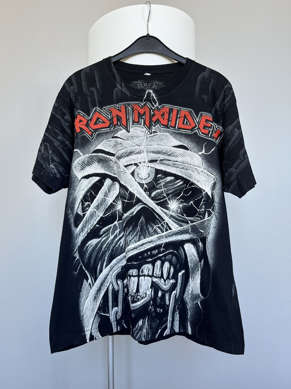 2008 Iron Maiden All Over Print Vintage T shirt