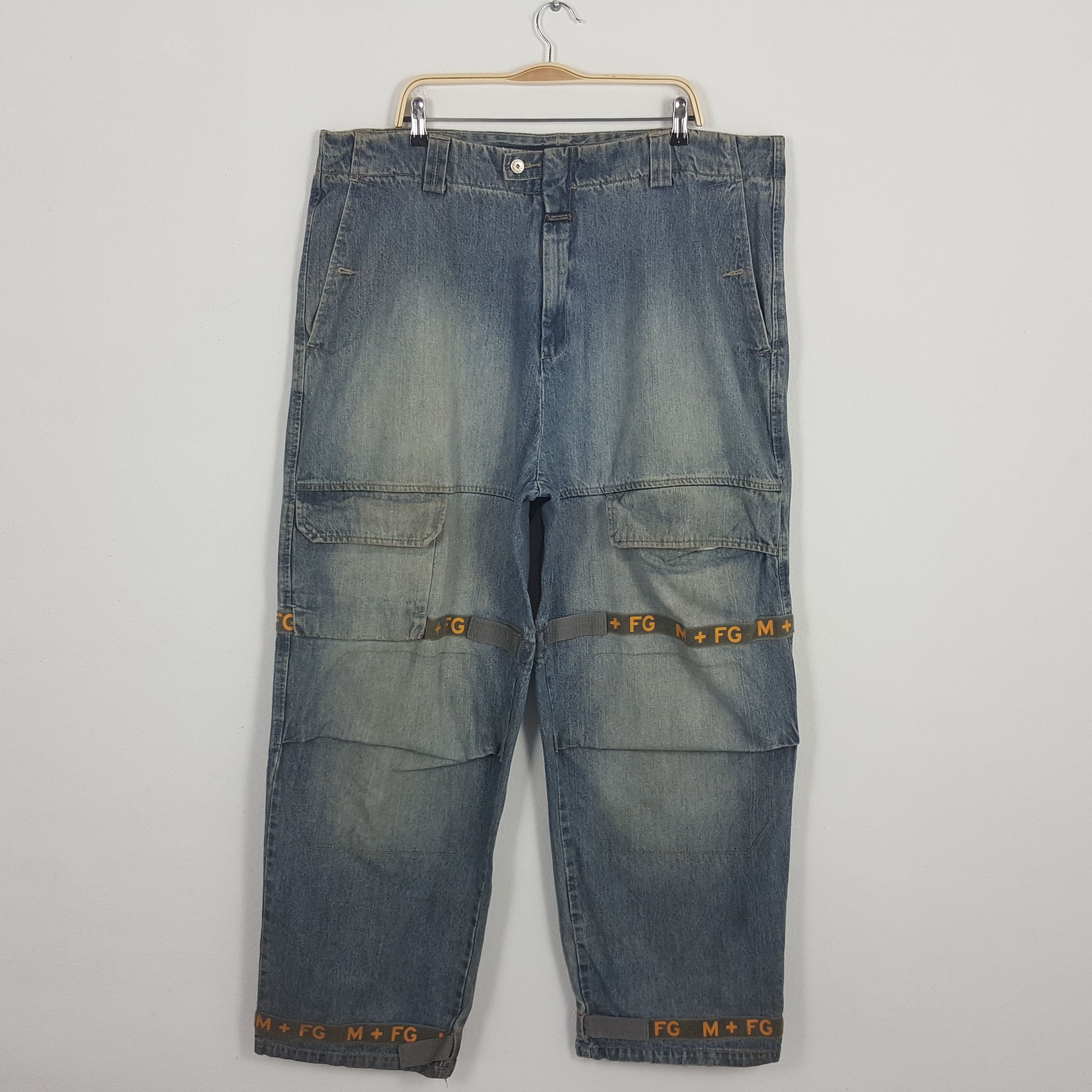 Marithe + Francois Girbaud × Vintage Vintage MARITHE FRANCOIS GIRBAUD Big Cutting Design Jeans Size US 44 / EU 60 - 1 Thumbnail