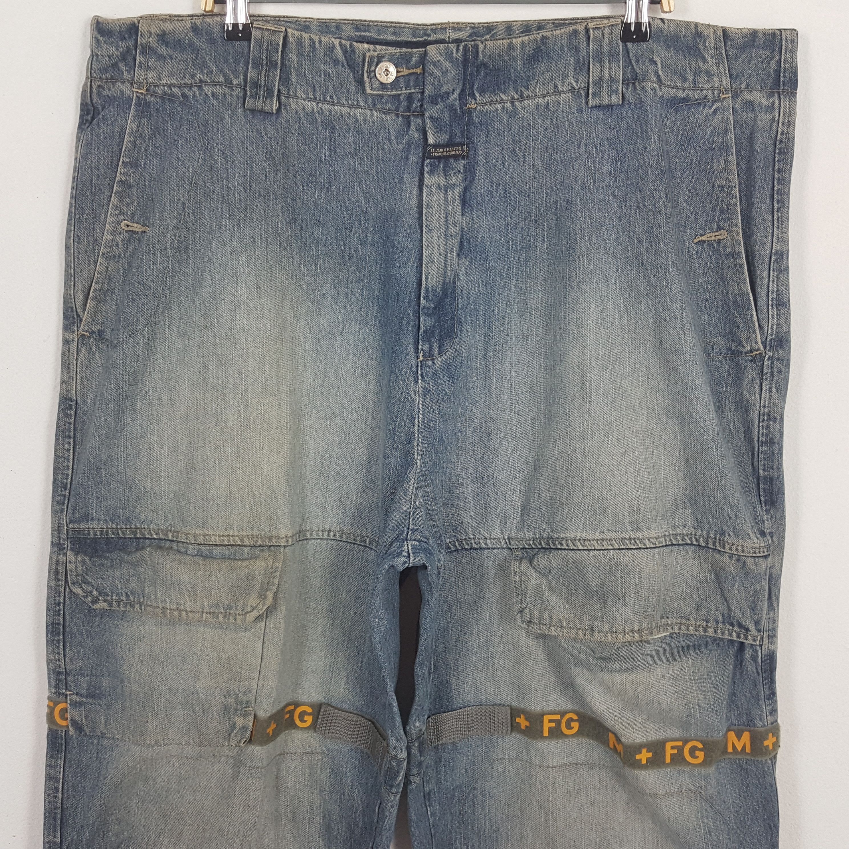 Marithe + Francois Girbaud × Vintage Vintage MARITHE FRANCOIS GIRBAUD Big Cutting Design Jeans Size US 44 / EU 60 - 2 Thumbnail