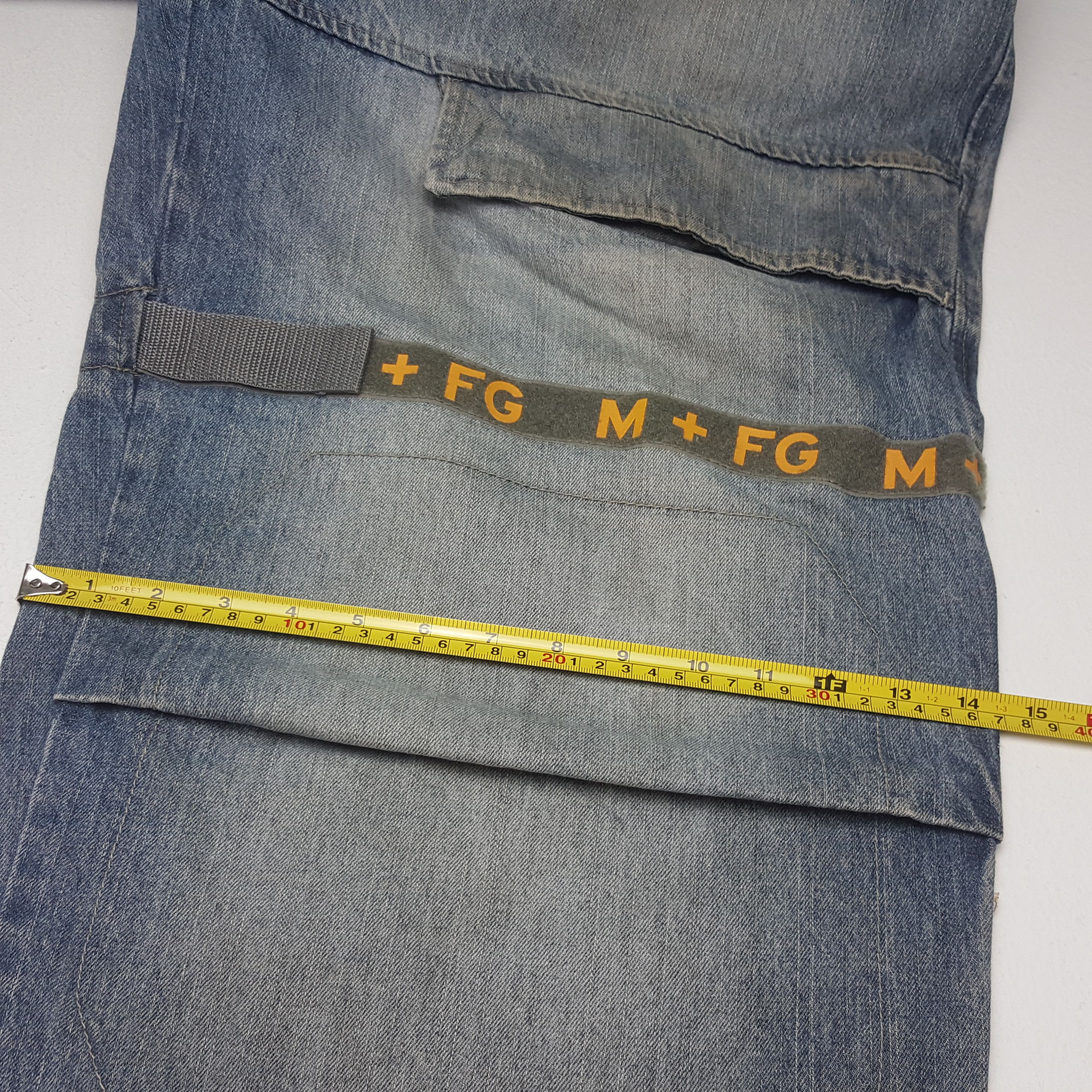 Marithe + Francois Girbaud × Vintage Vintage MARITHE FRANCOIS GIRBAUD Big Cutting Design Jeans Size US 44 / EU 60 - 10 Thumbnail