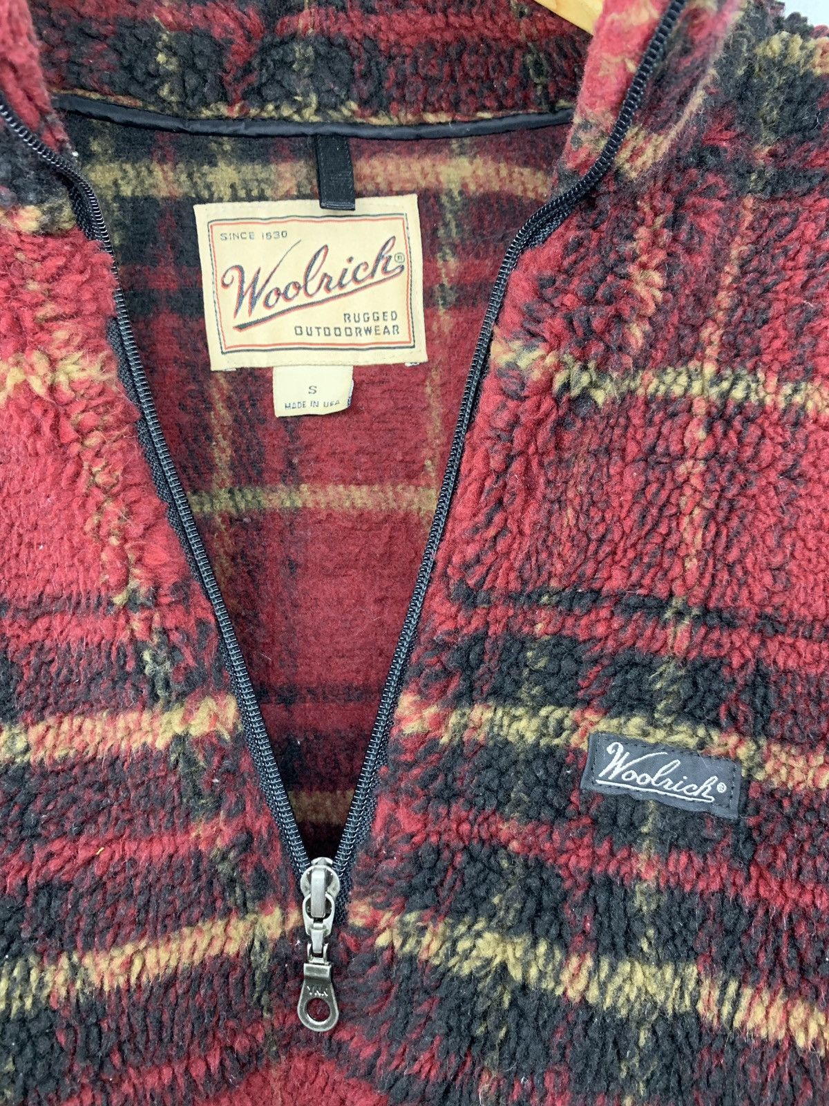 Woolrich Woolen Mills 🏖 Woolrich Outdoor Deep Pile Retro X Fleece Pull Over Jacket Size US S / EU 44-46 / 1 - 6 Thumbnail