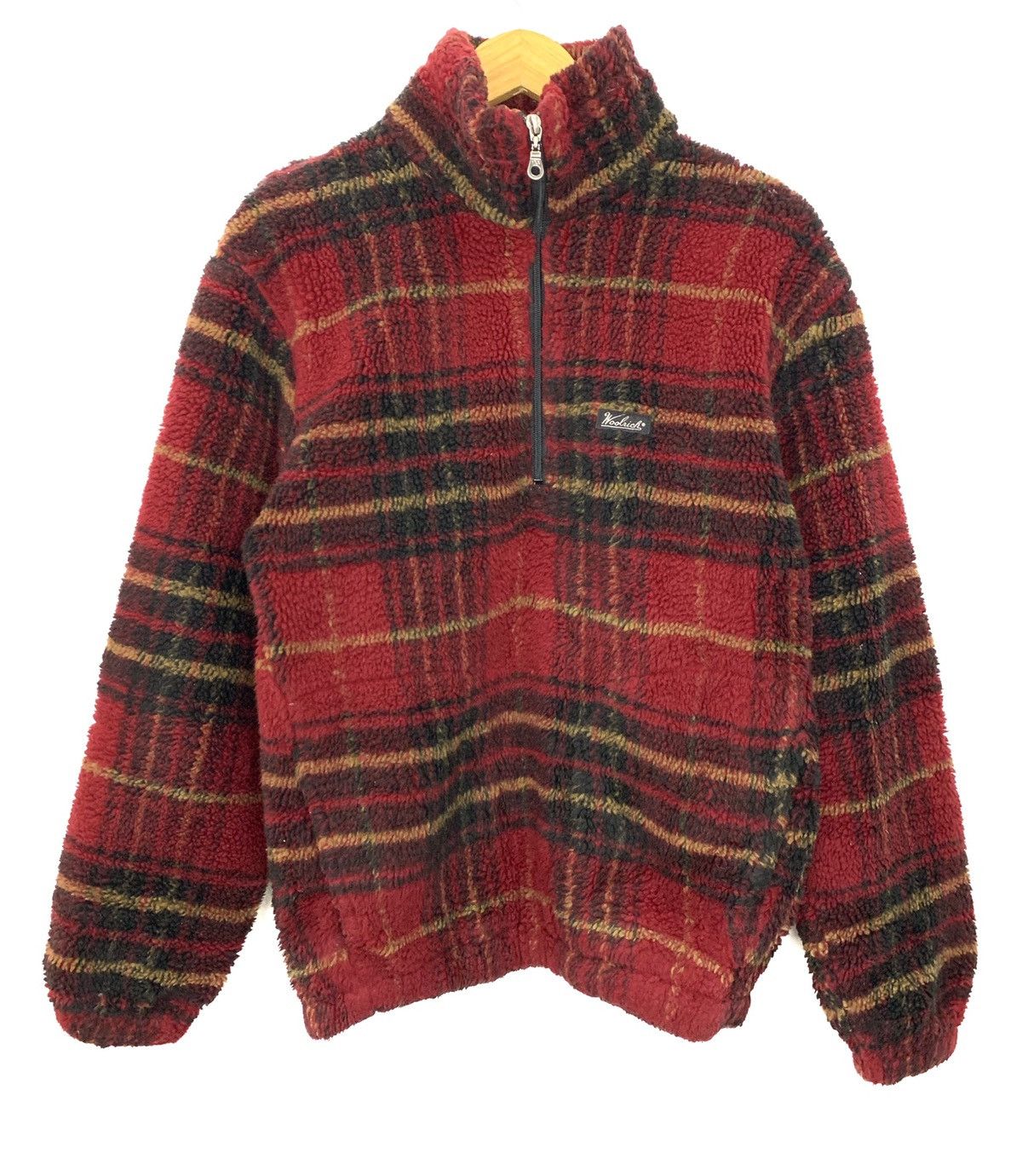 Woolrich Woolen Mills 🏖 Woolrich Outdoor Deep Pile Retro X Fleece Pull Over Jacket Size US S / EU 44-46 / 1 - 1 Thumbnail