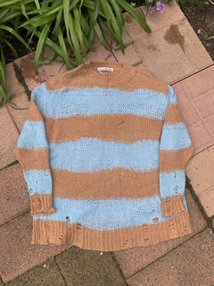 SS17 Louis Vuitton 'Impala' Loose Gauge Mohair Knitted Sweater