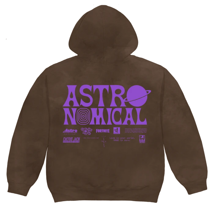 Travis Scott Cactus Jack Fortnite Bleached Brown World Event Hoodie Size US M / EU 48-50 / 2 - 12 Thumbnail