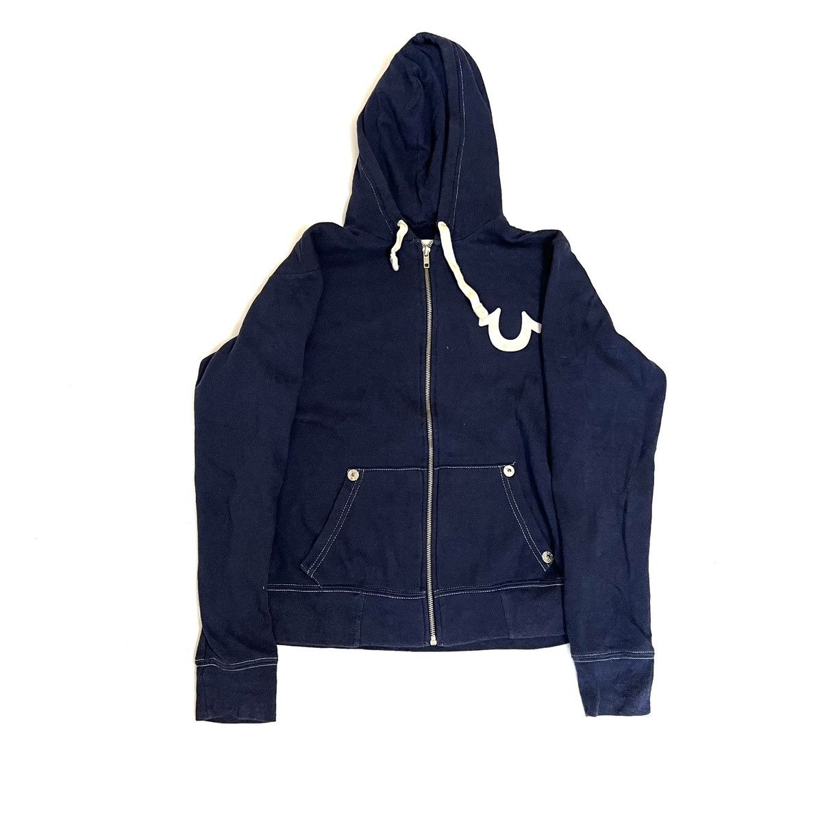 True Religion True Religion navy hoodie zip sportswear drip vintage y2k Size S / US 4 / IT 40 - 1 Thumbnail