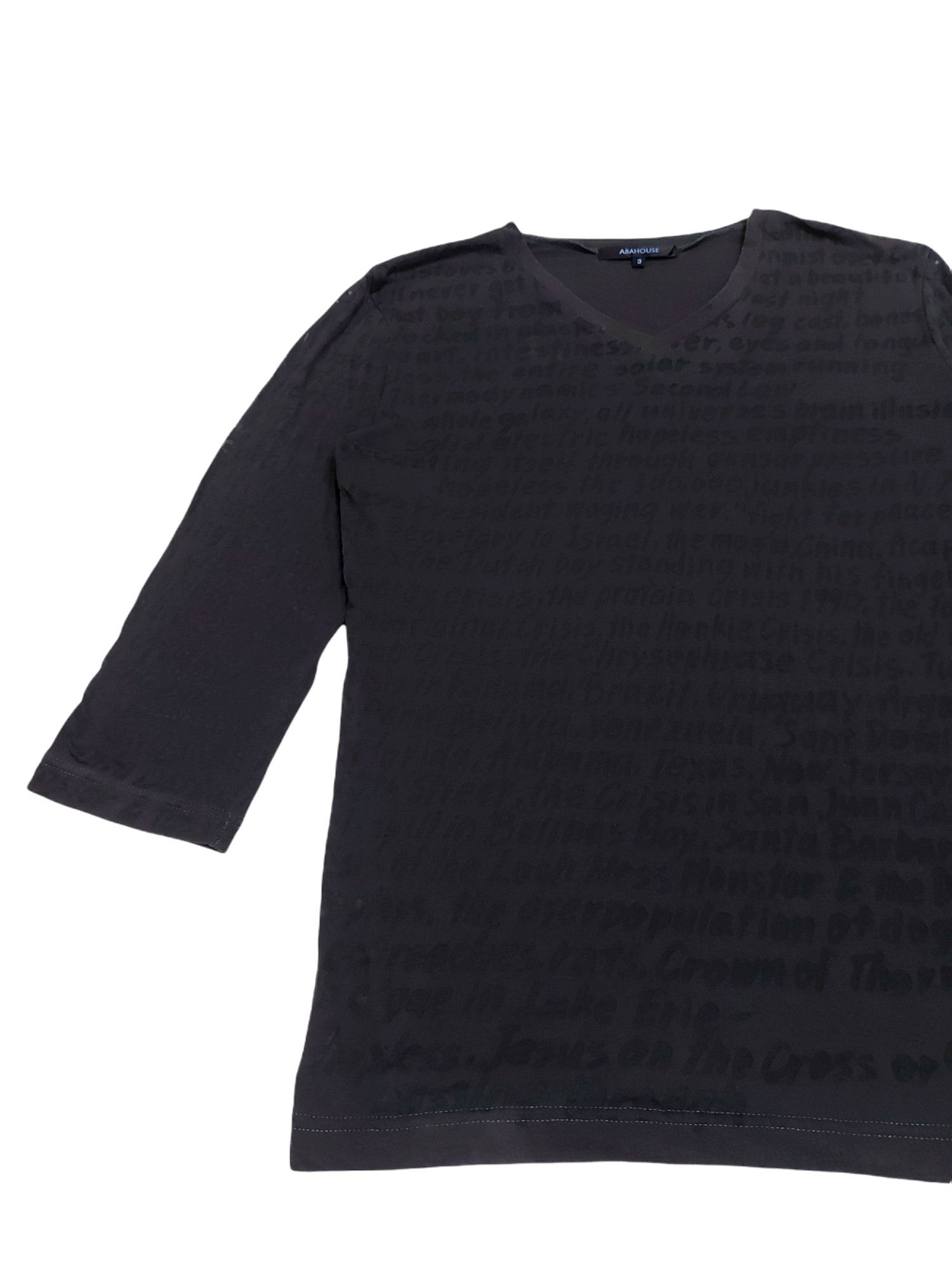 ABAHOUSE × Designer × Japanese Brand RARE! ABAHOUSE JAPAN MESH "POETIC" WRITING Size US M / EU 48-50 / 2 - 3 Thumbnail