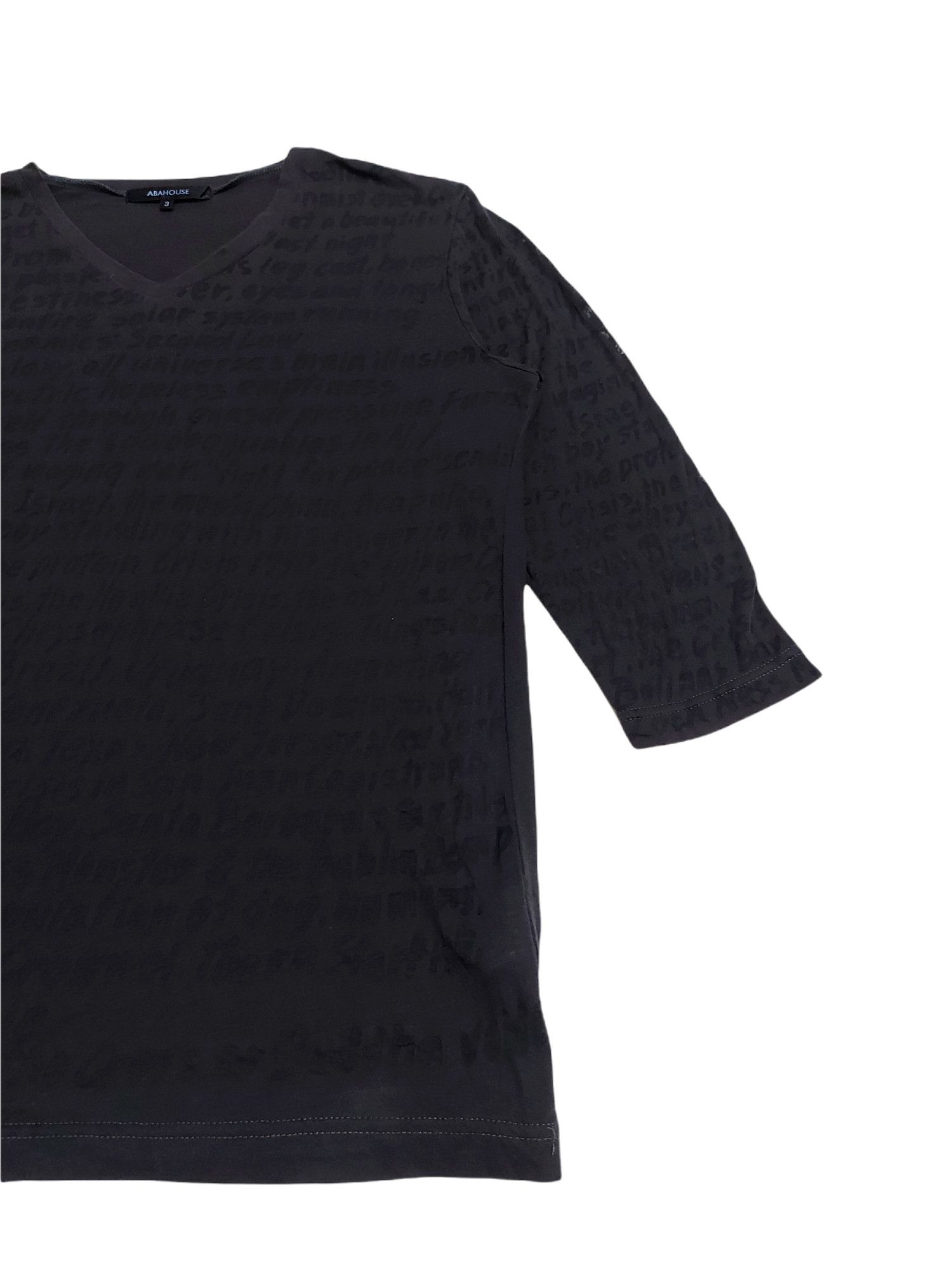 ABAHOUSE × Designer × Japanese Brand RARE! ABAHOUSE JAPAN MESH "POETIC" WRITING Size US M / EU 48-50 / 2 - 2 Thumbnail