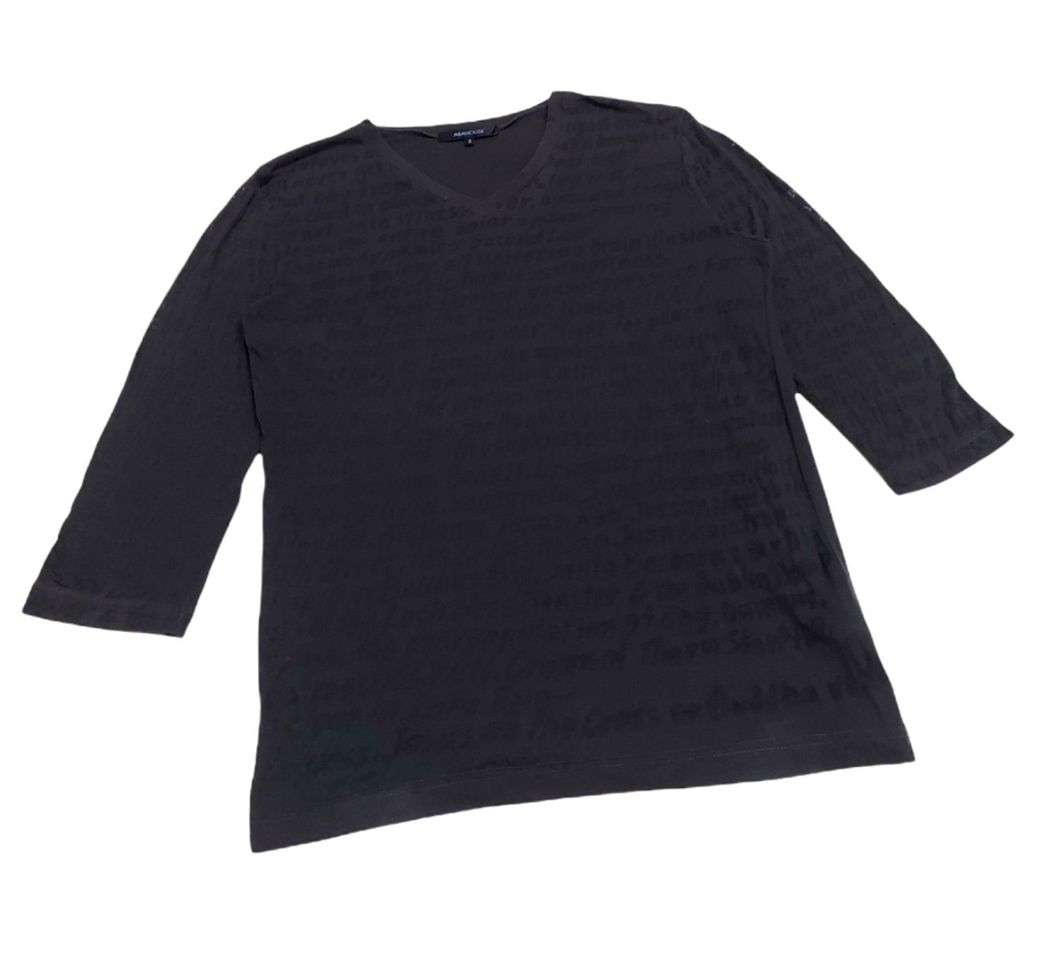 ABAHOUSE × Designer × Japanese Brand RARE! ABAHOUSE JAPAN MESH "POETIC" WRITING Size US M / EU 48-50 / 2 - 4 Thumbnail