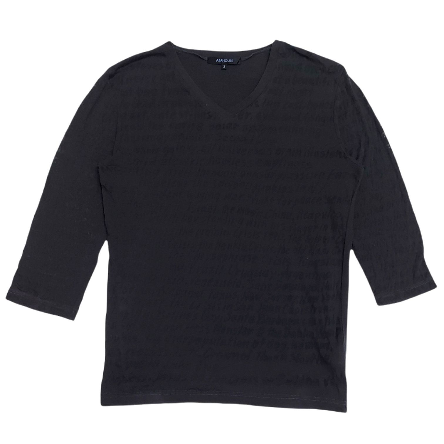 ABAHOUSE × Designer × Japanese Brand RARE! ABAHOUSE JAPAN MESH "POETIC" WRITING Size US M / EU 48-50 / 2 - 1 Thumbnail