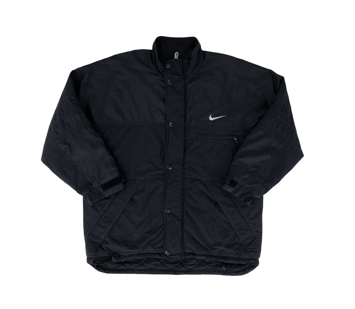 Nike Vintage 90s Nike Quilted Lined Jacket Size US L / EU 52-54 / 3 - 3 Thumbnail