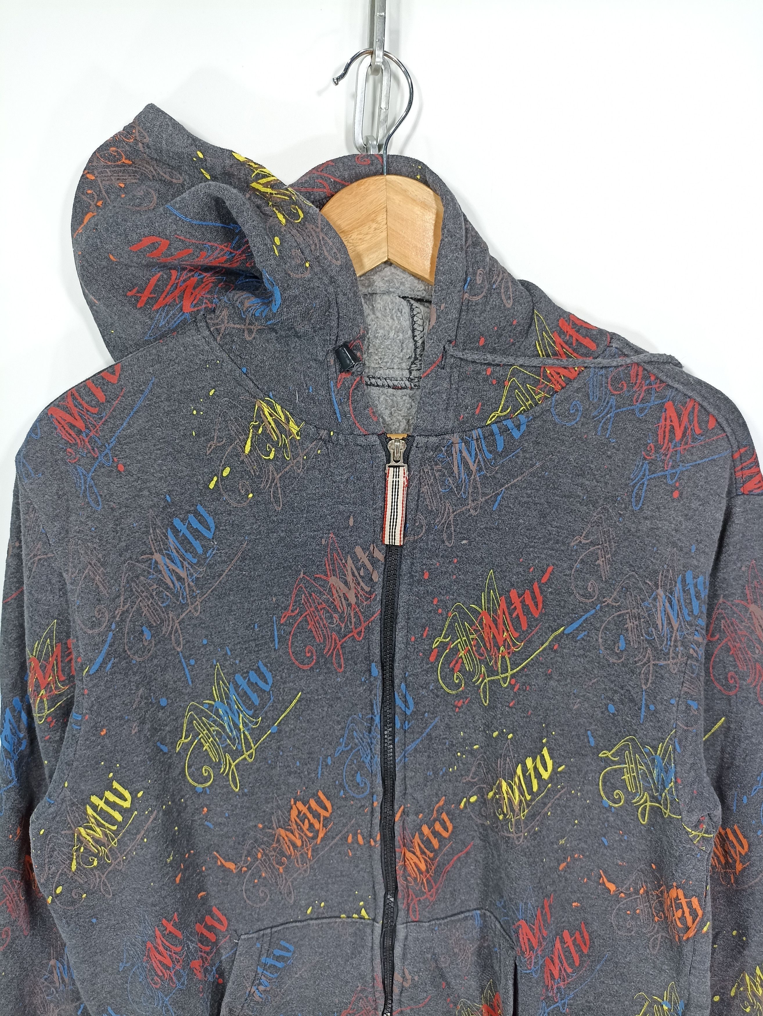 Japanese Brand × Vintage Unbranded Full Print Zipper Hoodie Size US M / EU 48-50 / 2 - 2 Thumbnail