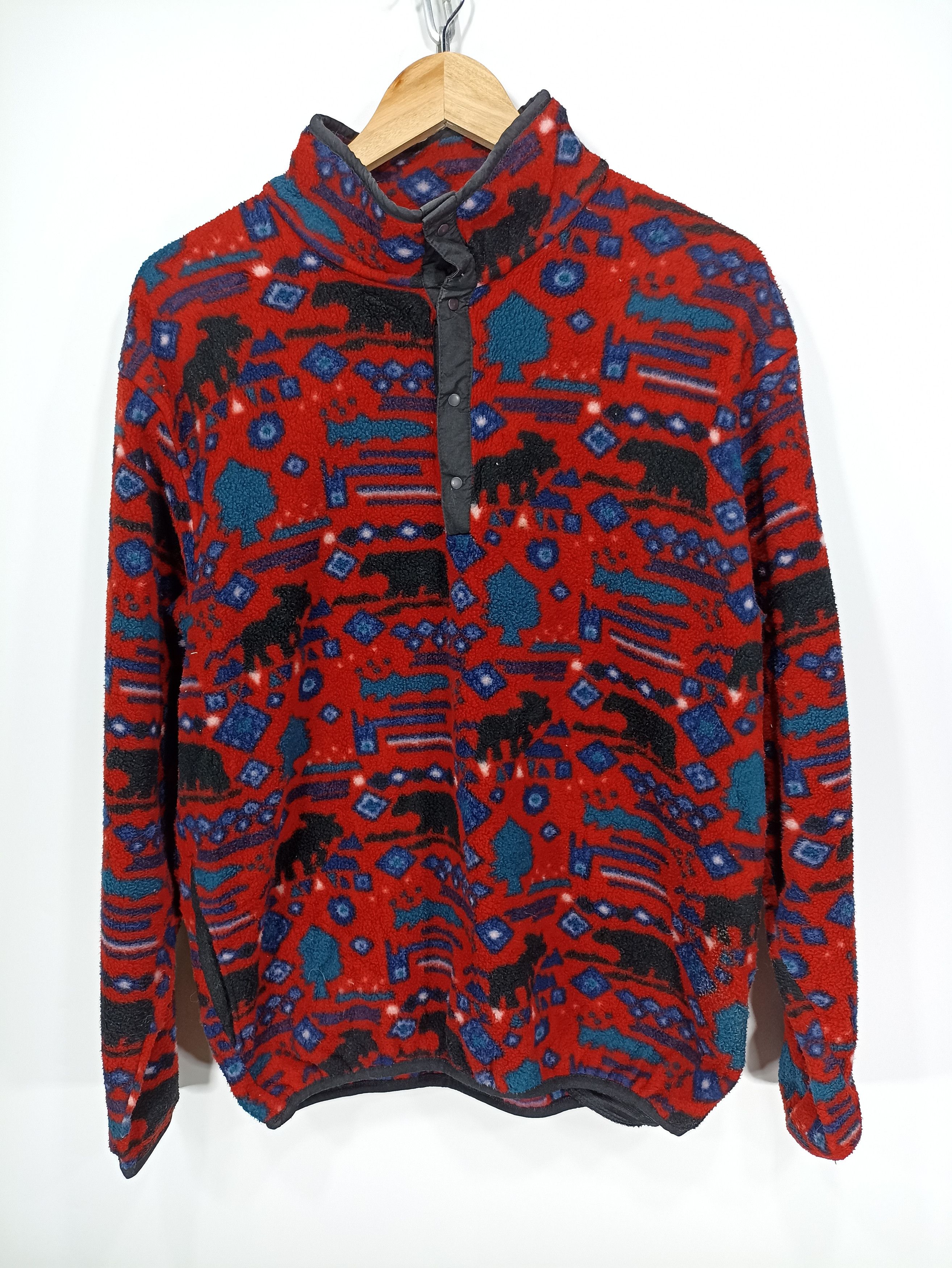 L.L. Bean × Vintage Vintage Ll Bean Fleece Printed Size US L / EU 52-54 / 3 - 1 Thumbnail