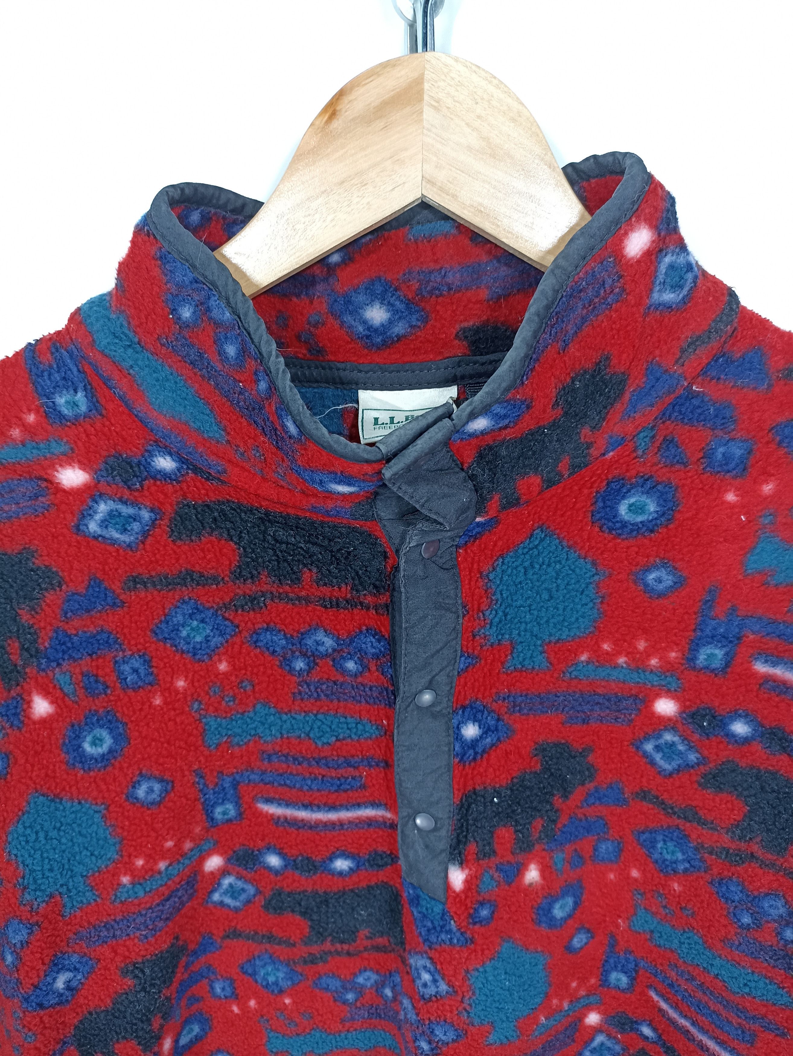 L.L. Bean × Vintage Vintage Ll Bean Fleece Printed Size US L / EU 52-54 / 3 - 2 Thumbnail