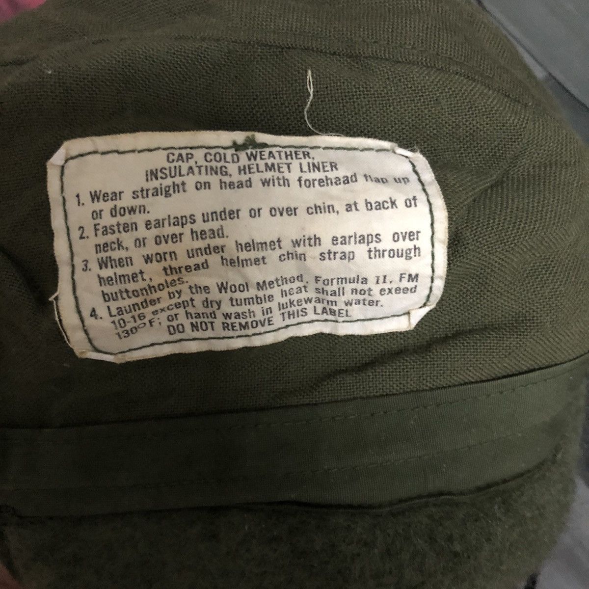 Vintage 🔥very rare 1970s Vietnam war era US army cap Size ONE SIZE - 4 Thumbnail