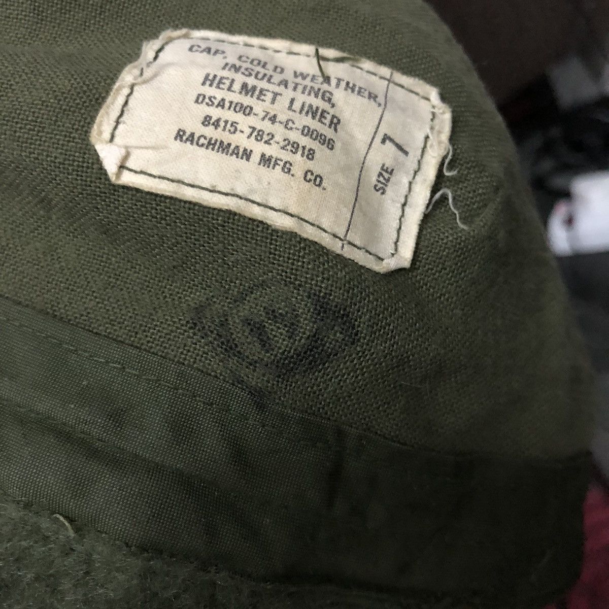 Vintage 🔥very rare 1970s Vietnam war era US army cap Size ONE SIZE - 5 Thumbnail