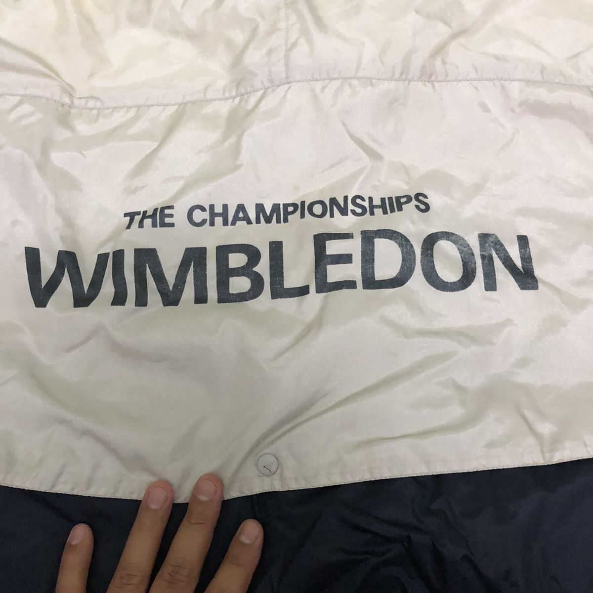 Japanese Brand Vintage wimbledon england tennis big logo nylon jacket Size US L / EU 52-54 / 3 - 6 Thumbnail