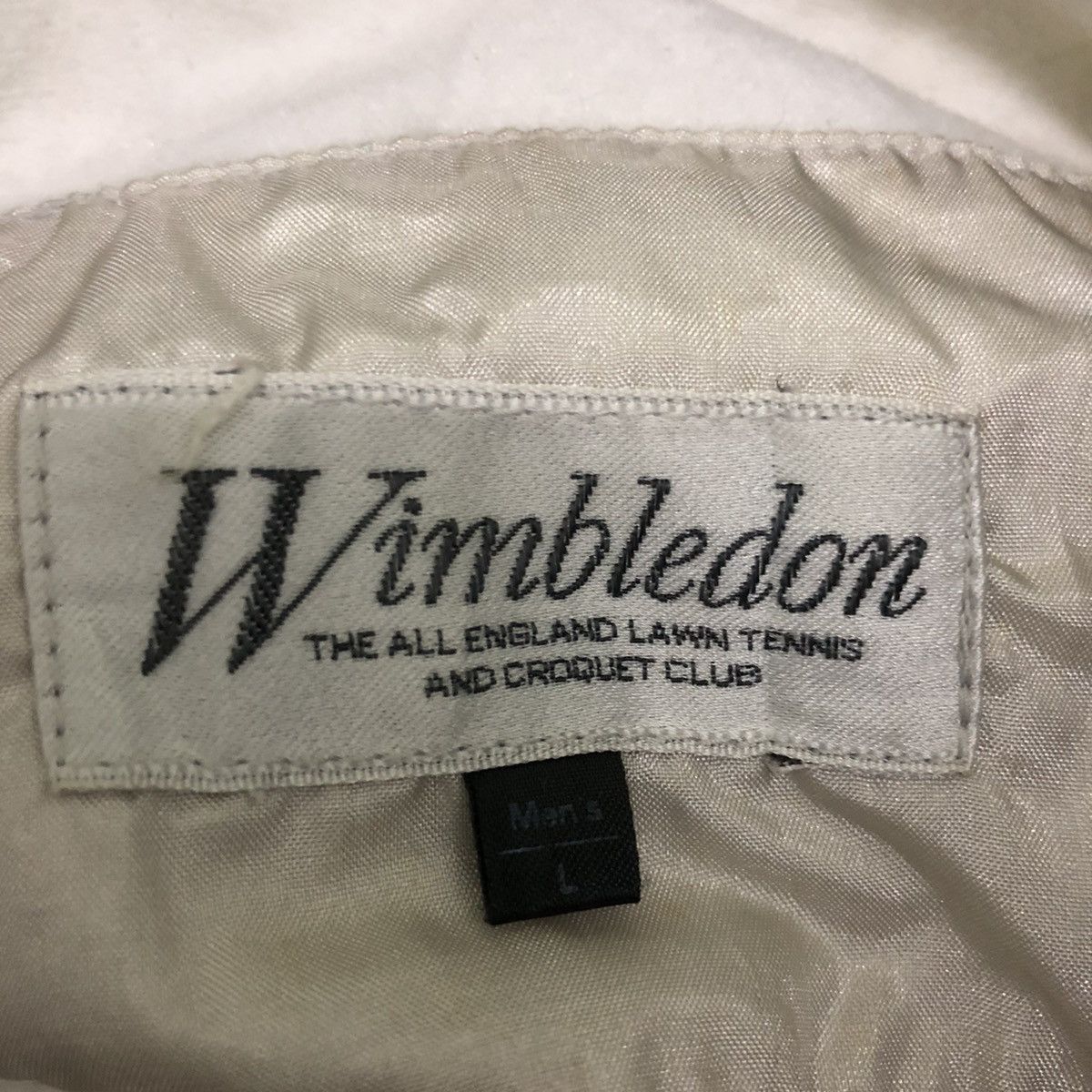 Japanese Brand Vintage wimbledon england tennis big logo nylon jacket Size US L / EU 52-54 / 3 - 12 Thumbnail