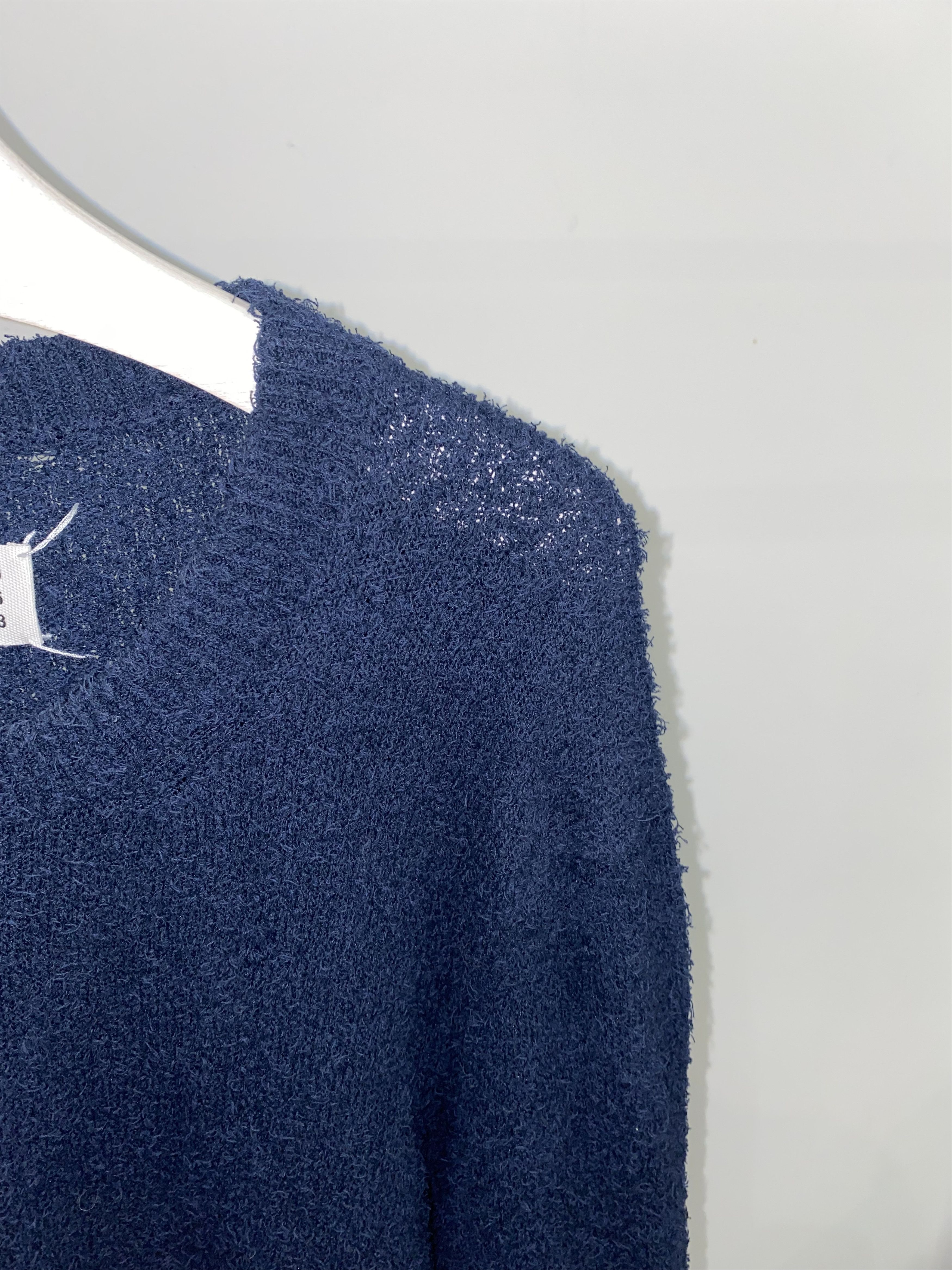Maison Margiela SS15 Maison Margiela Dark Navy Mohair Sweater Size US XL / EU 56 / 4 - 2 Thumbnail