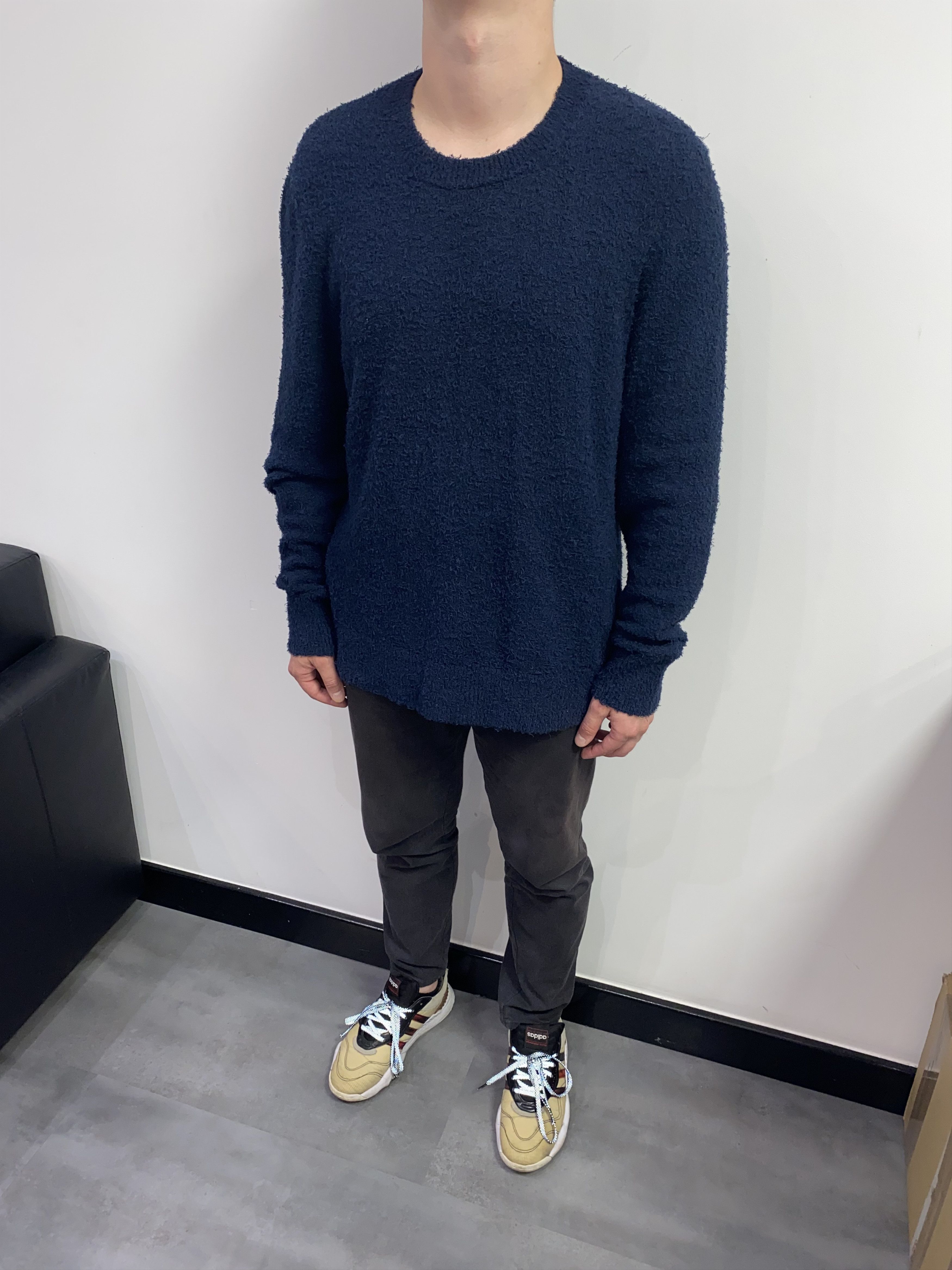 Maison Margiela SS15 Maison Margiela Dark Navy Mohair Sweater Size US XL / EU 56 / 4 - 7 Thumbnail