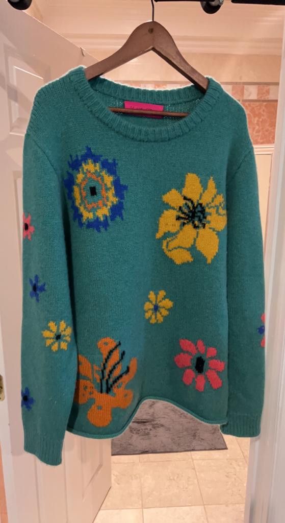 The Elder Statesman The Elder Statesman - Cashmere Flower print jumper Size US L / EU 52-54 / 3 - 1 Thumbnail