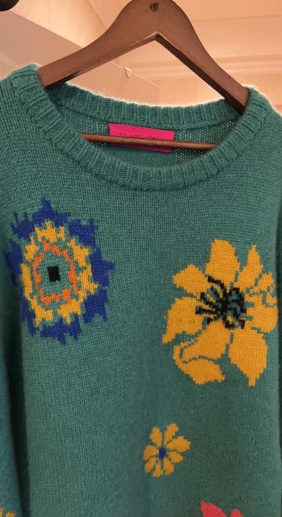The Elder Statesman The Elder Statesman - Cashmere Flower print jumper Size US L / EU 52-54 / 3 - 2 Thumbnail