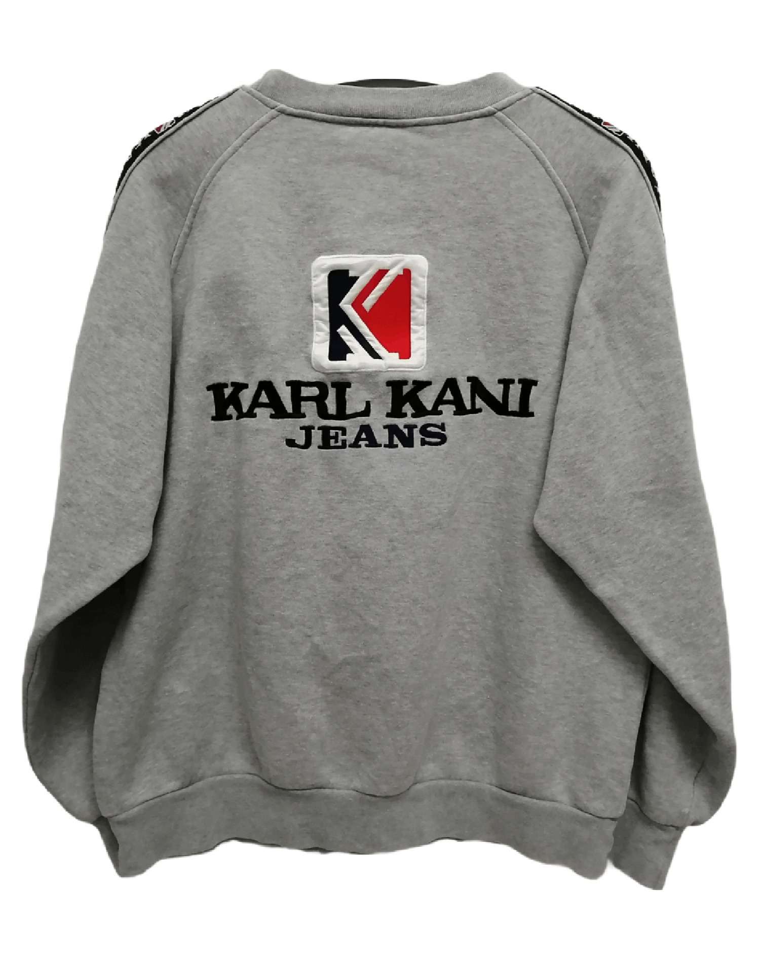 Karl Kani Rare!! Vintage KARL KANI Spell Out Side Tape Sweatshirt Size US L / EU 52-54 / 3 - 1 Thumbnail