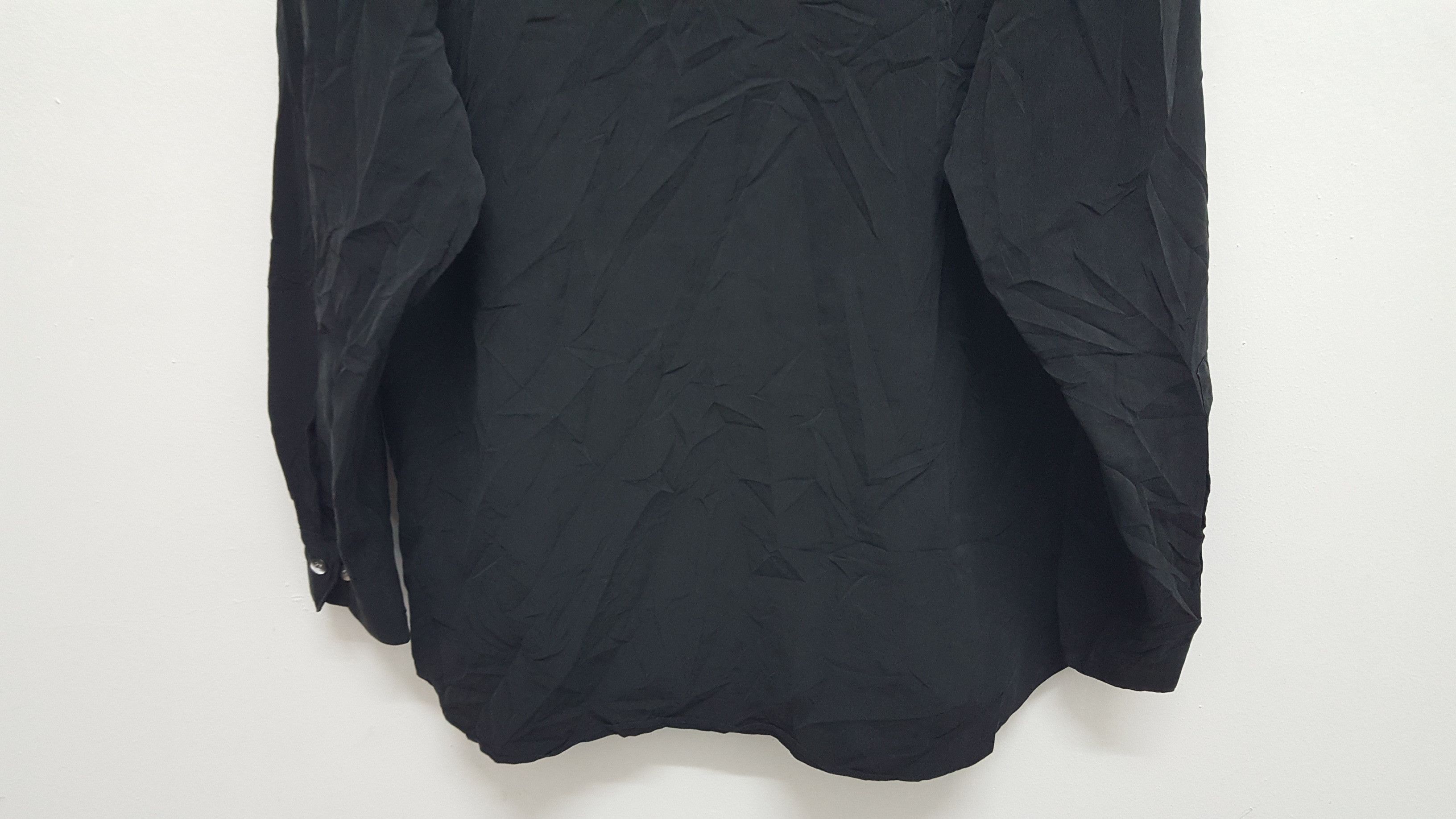 Designer × Jun Takahashi × Vintage BLACK 🔥 JUN MEN RAYON CREPE EMBROIDERED FLORAL SHIRT Size US XL / EU 56 / 4 - 8 Thumbnail