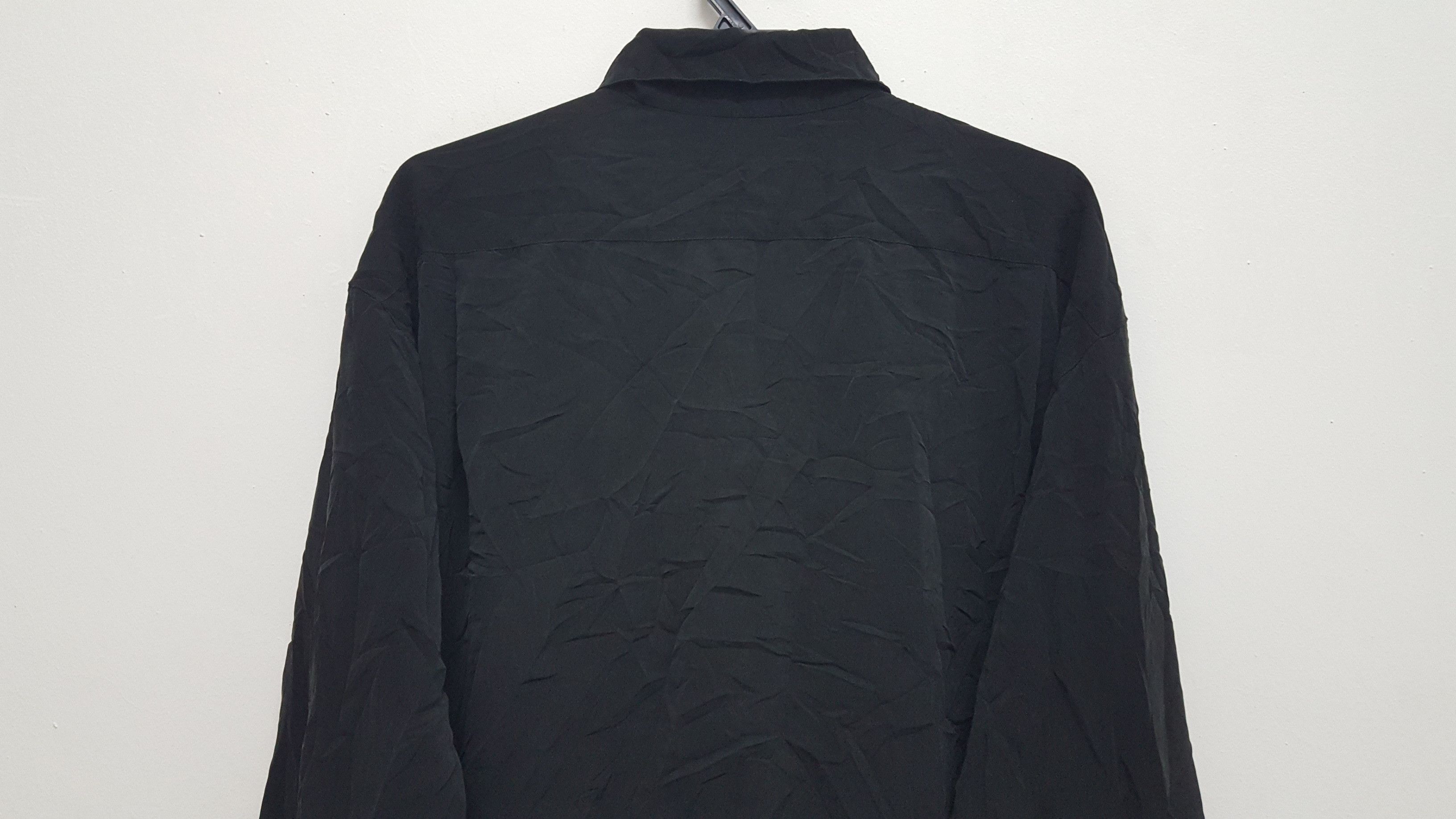 Designer × Jun Takahashi × Vintage BLACK 🔥 JUN MEN RAYON CREPE EMBROIDERED FLORAL SHIRT Size US XL / EU 56 / 4 - 9 Thumbnail