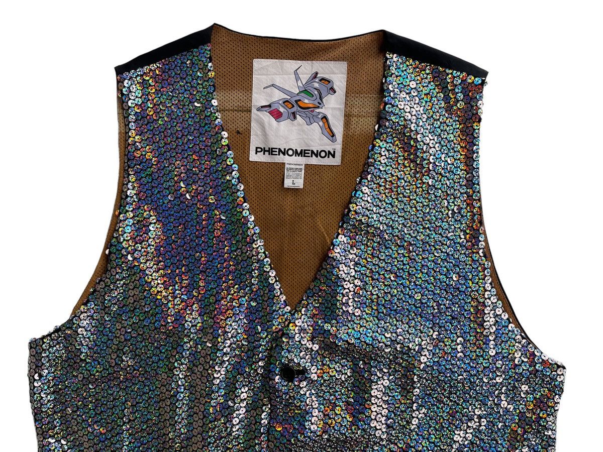 PHENOMENON Phenomenon Sequin Rainbow Vest Jacket Size US L / EU 52-54 / 3 - 2 Thumbnail