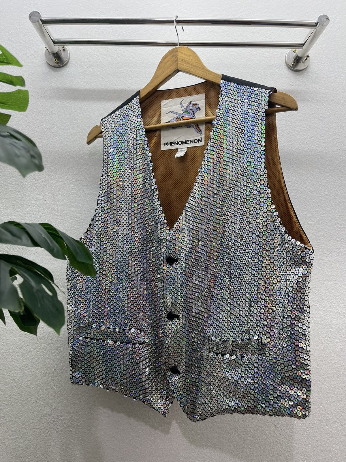 PHENOMENON Phenomenon Sequin Rainbow Vest Jacket Size US L / EU 52-54 / 3 - 9 Thumbnail