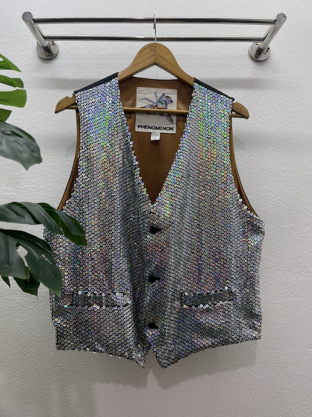 PHENOMENON Phenomenon Sequin Rainbow Vest Jacket Size US L / EU 52-54 / 3 - 7 Thumbnail