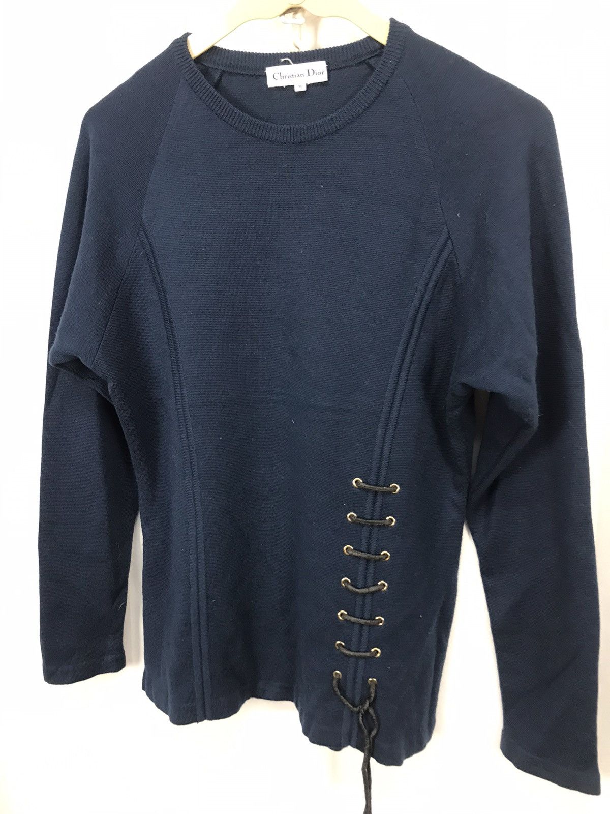 Designer × Dior 🔥BEST OFFER 🔥Christian Dior wool knitwear sweatshirt ladies Size M / US 6-8 / IT 42-44 - 3 Thumbnail