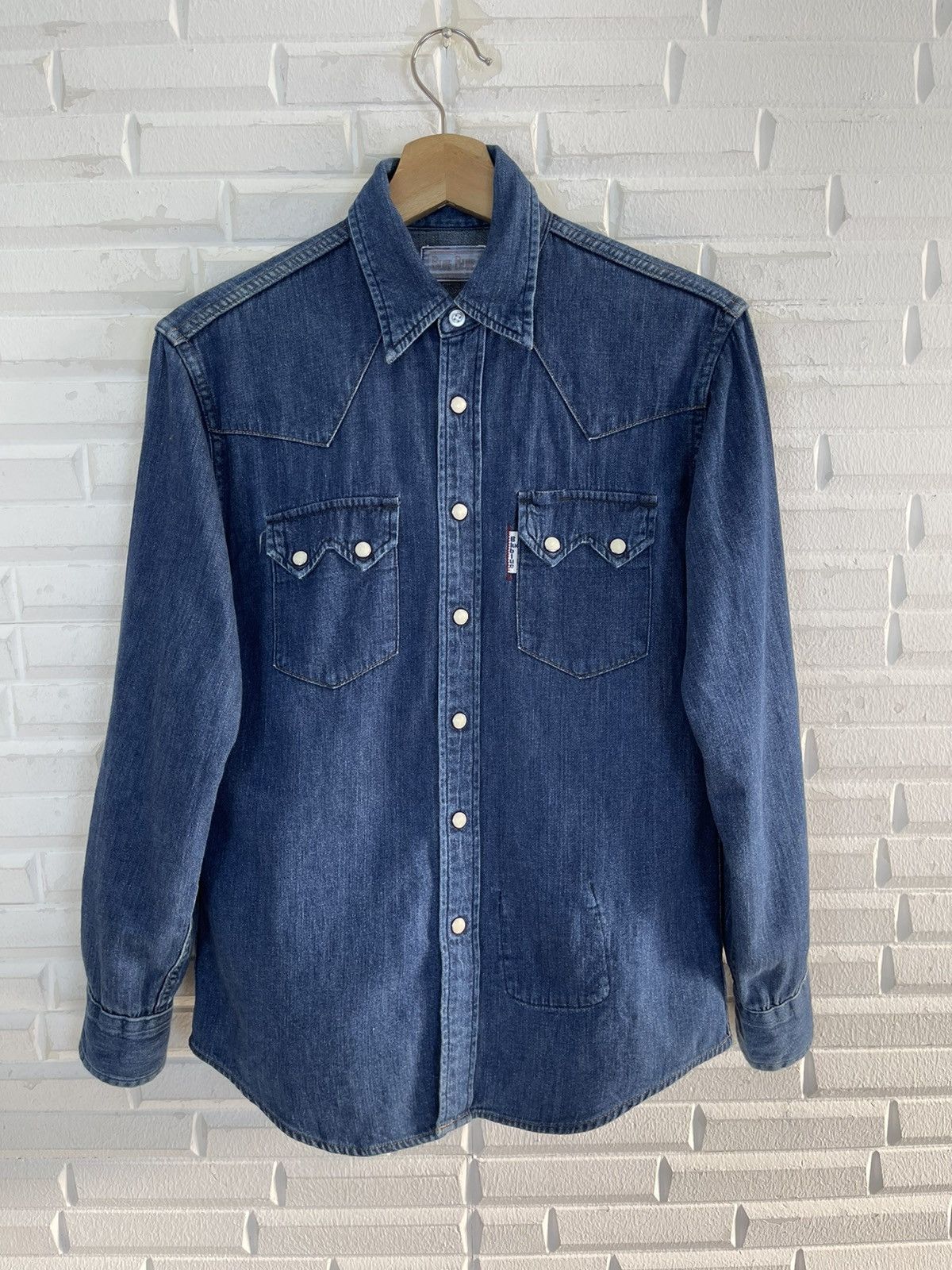 Blue Blue Japan × Indigo × Japanese Brand Vintage BLUE BLUE INDIGO DYED CHAMBREY MSFC Size US M / EU 48-50 / 2 - 1 Thumbnail